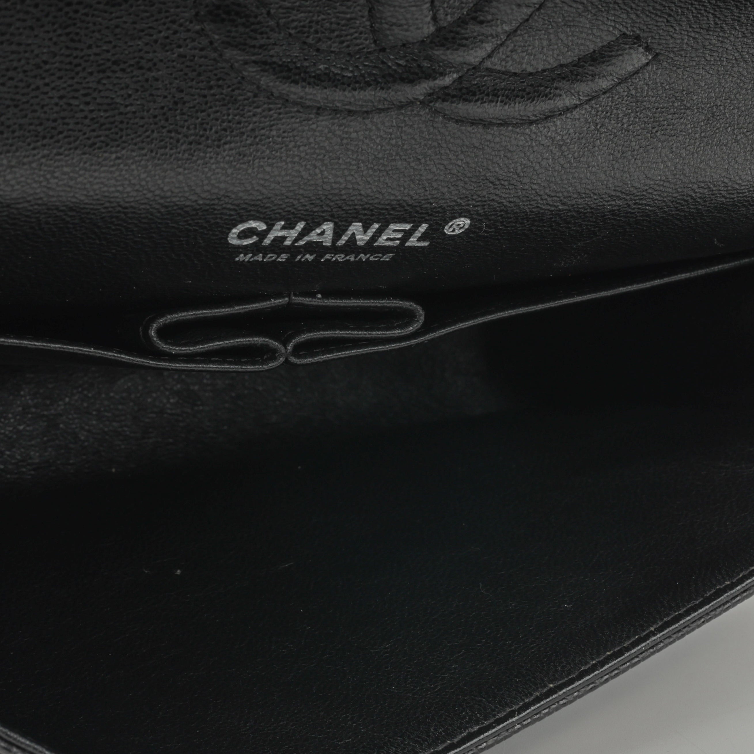 Medium Classic Flap - Black Caviar | Silver Hardware