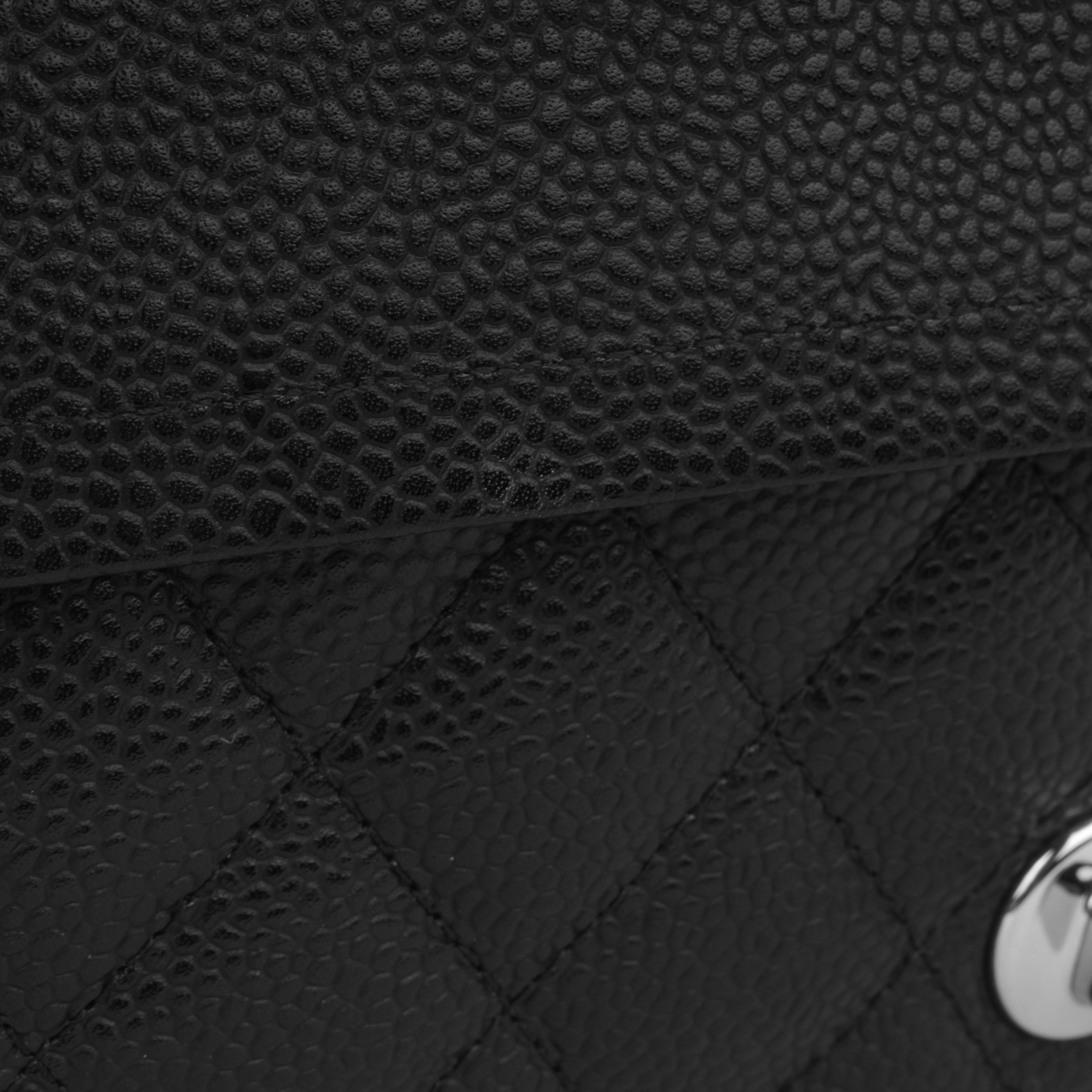 Medium Classic Flap - Black Caviar | Silver Hardware