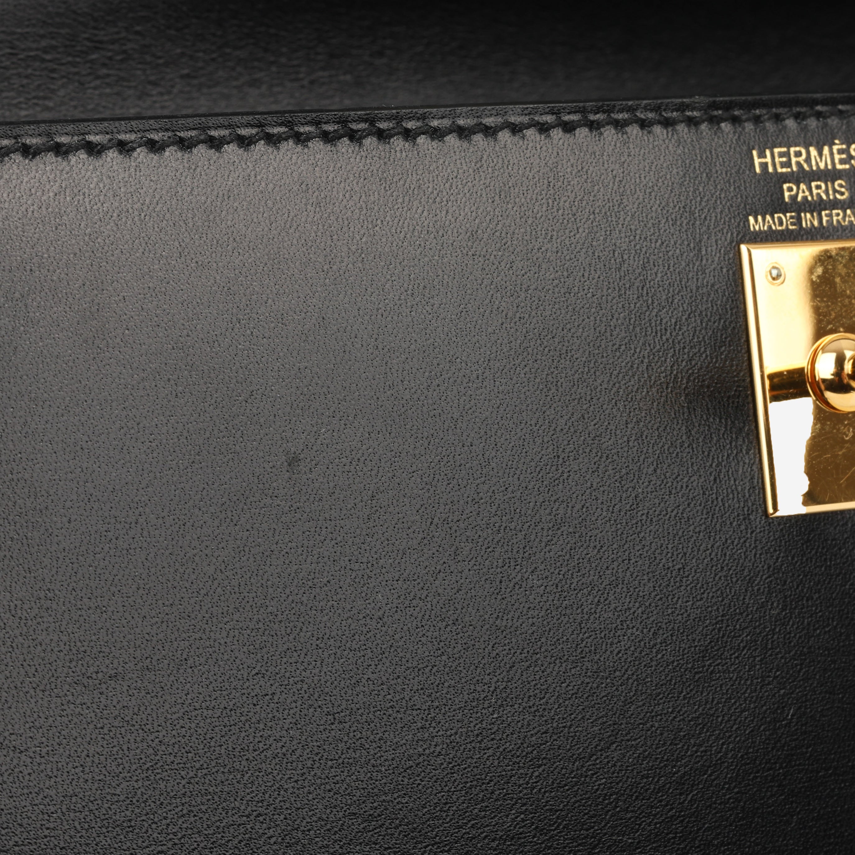Hermès Kelly 25 - Noir Box Calf