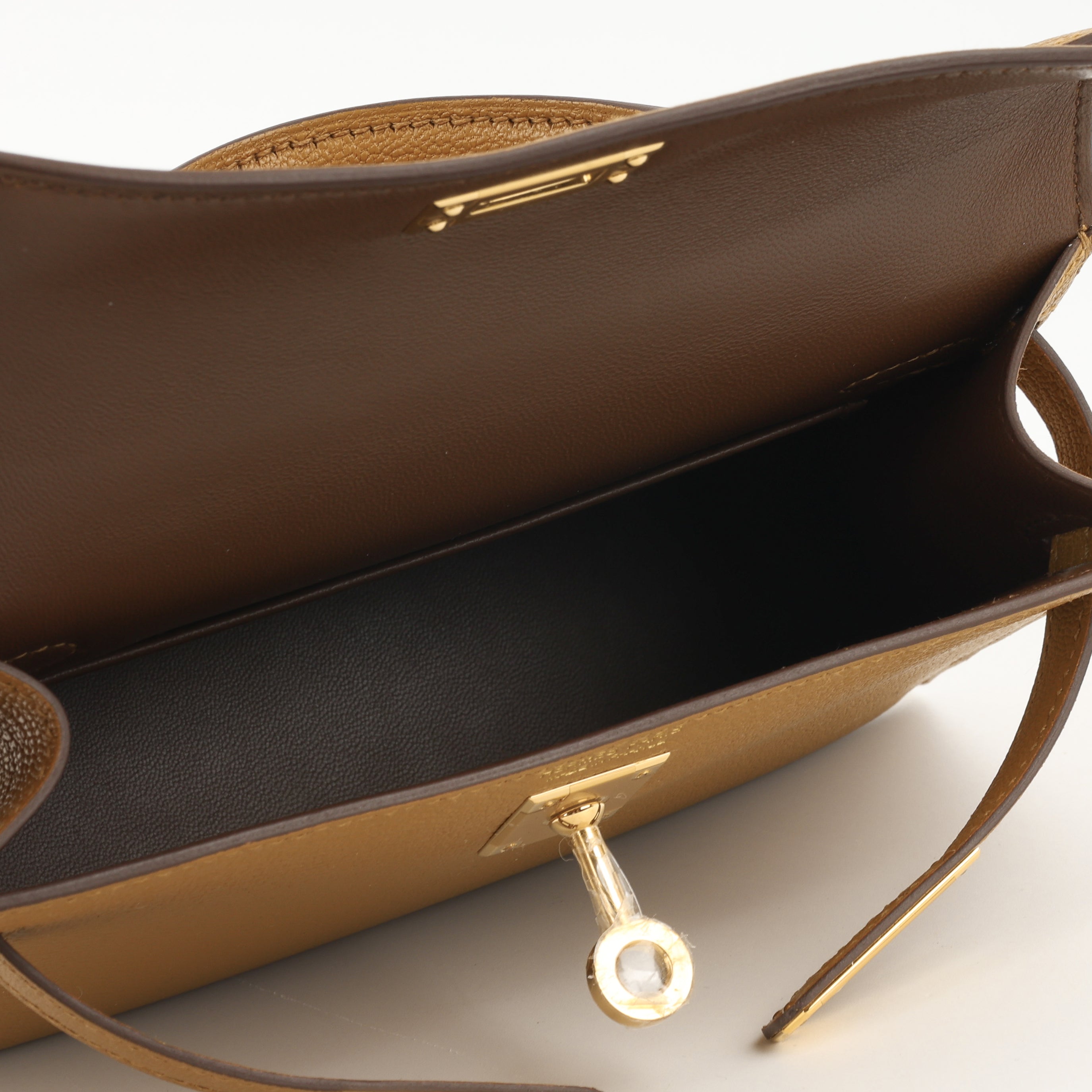 Hermès Verso Mini Kelly - Caramel / Cacao