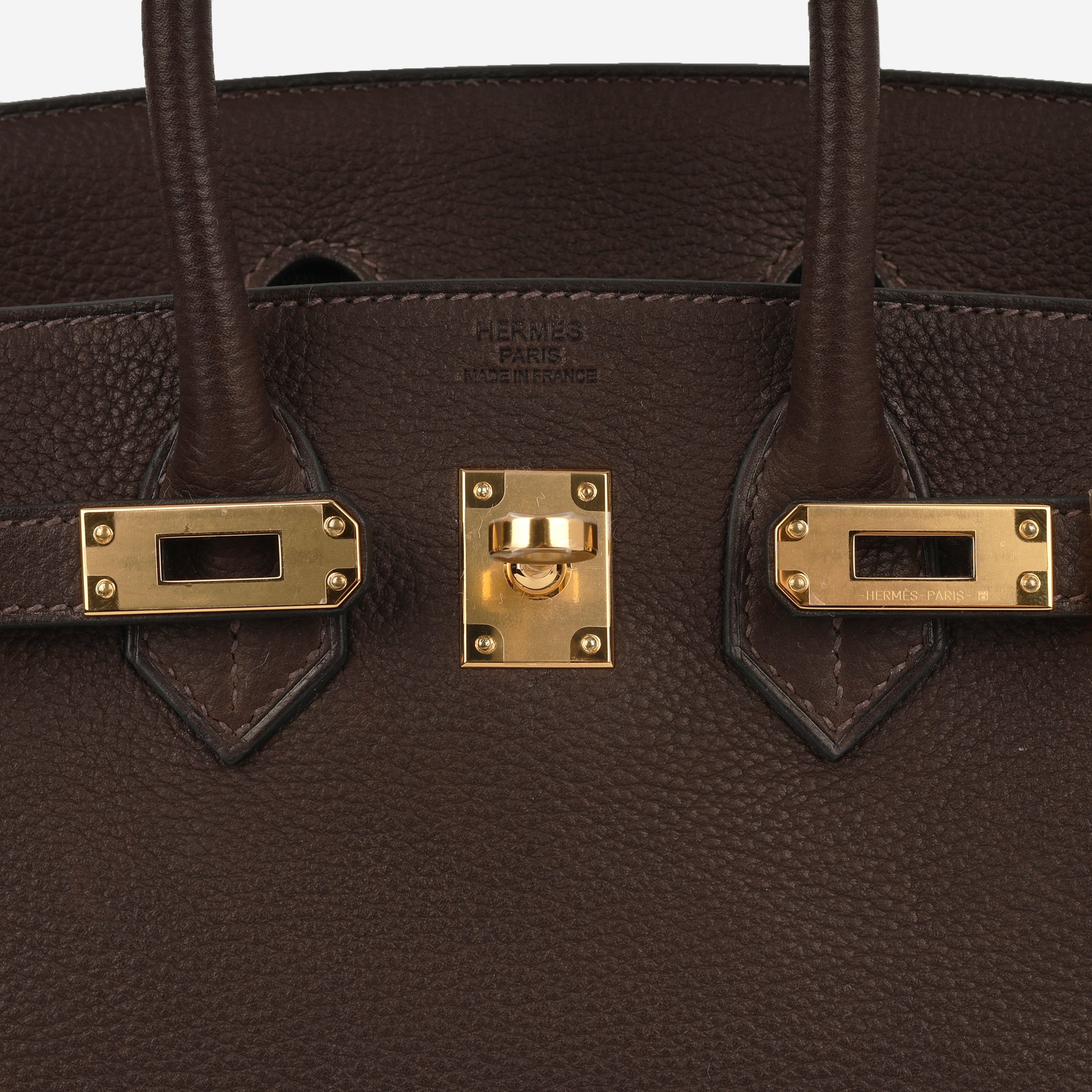 Hermès Birkin 25 - Ebene Barenia Faubourg | Gold Hardware