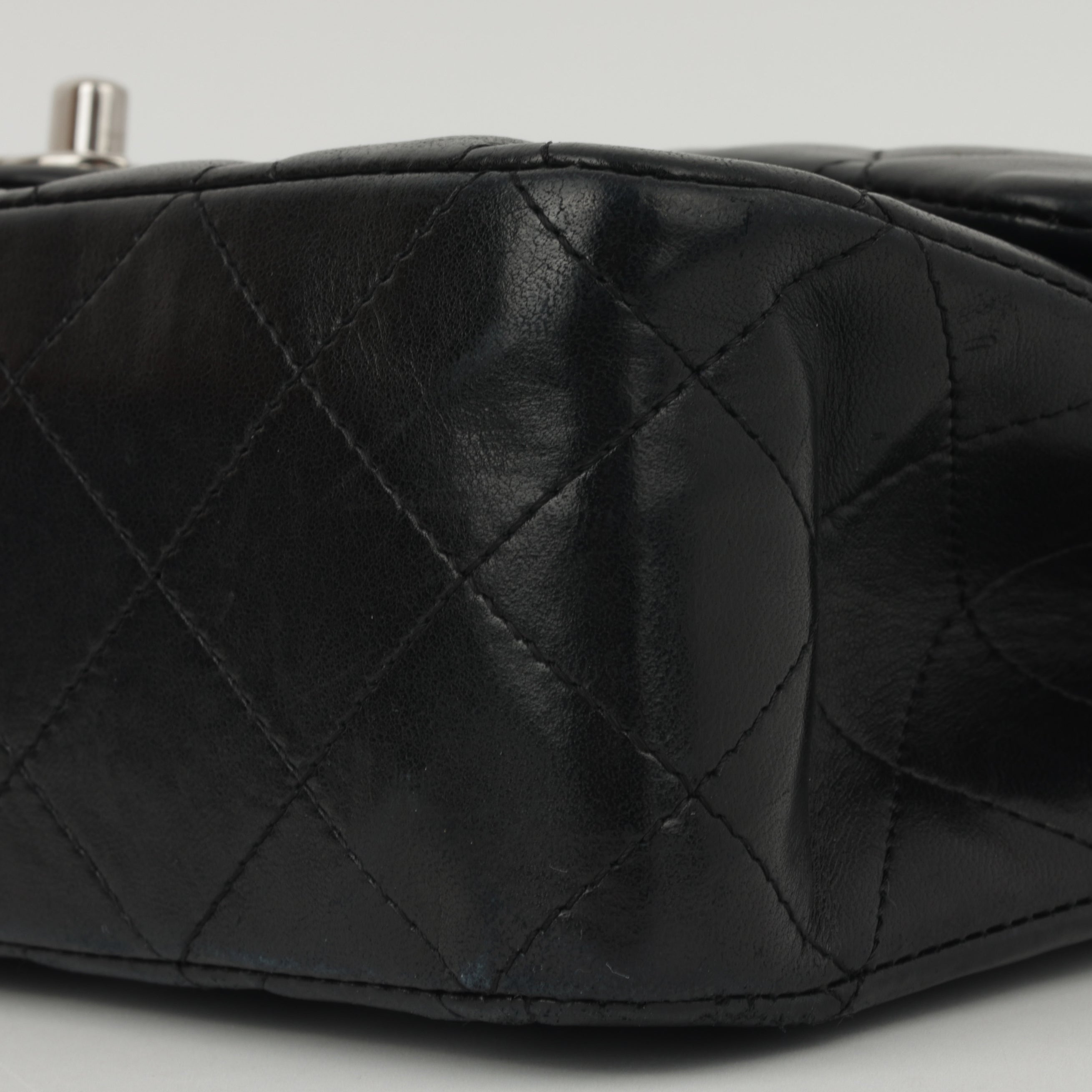 Chanel Medium Classic Flap - Black Lambskin | Silver Hardware