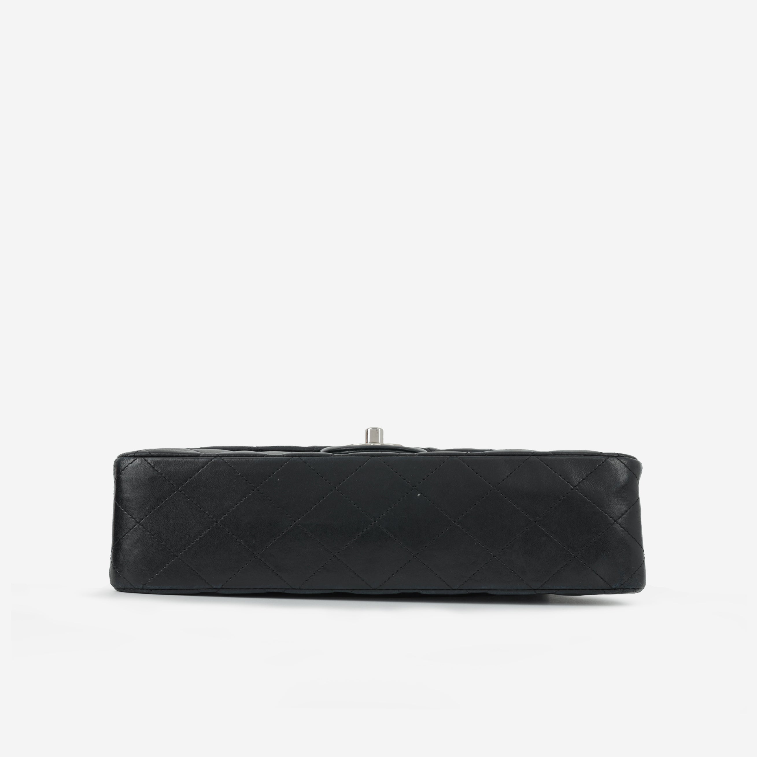 Chanel Medium Classic Flap - Black Lambskin | Silver Hardware