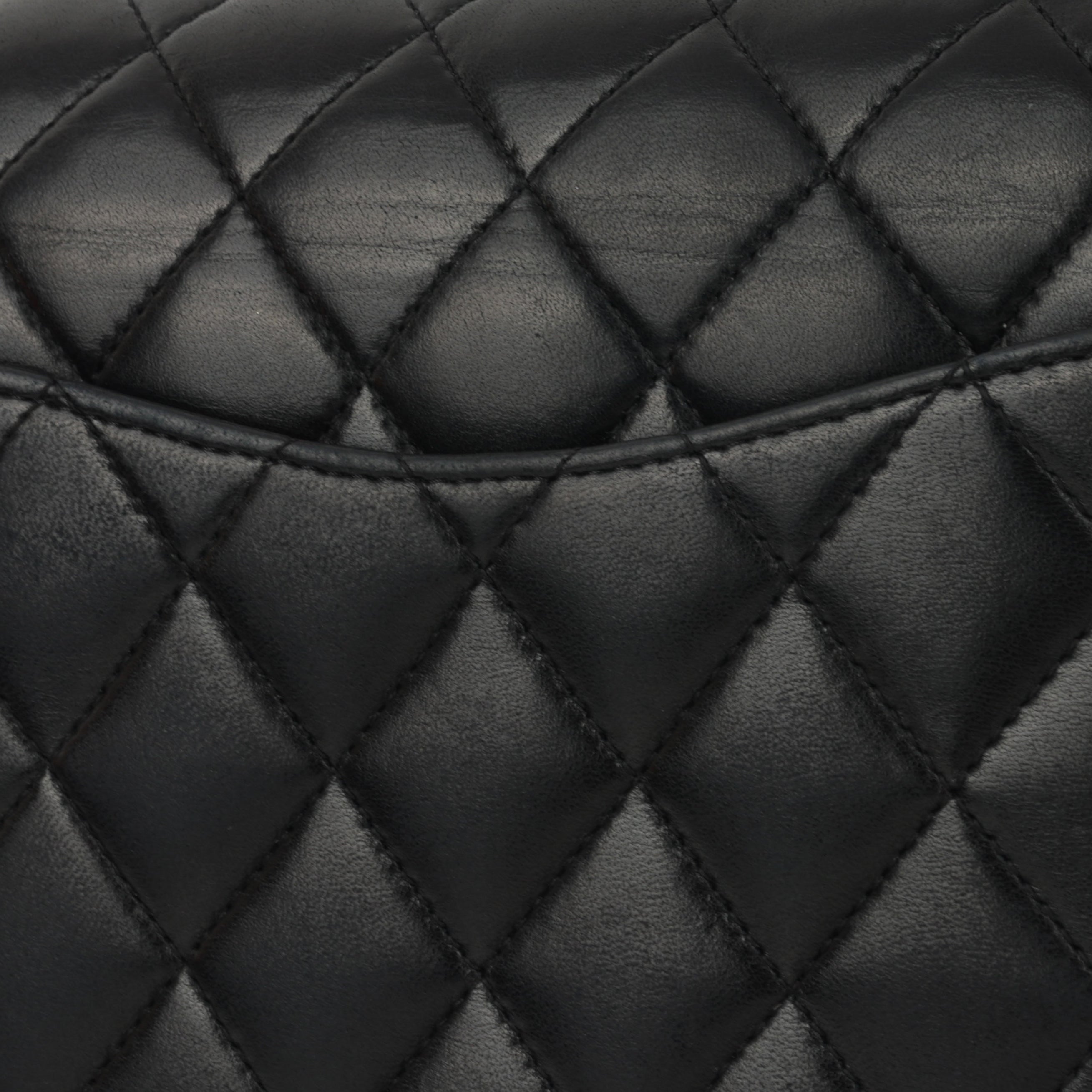 Chanel Medium Classic Flap - Black Lambskin | Silver Hardware
