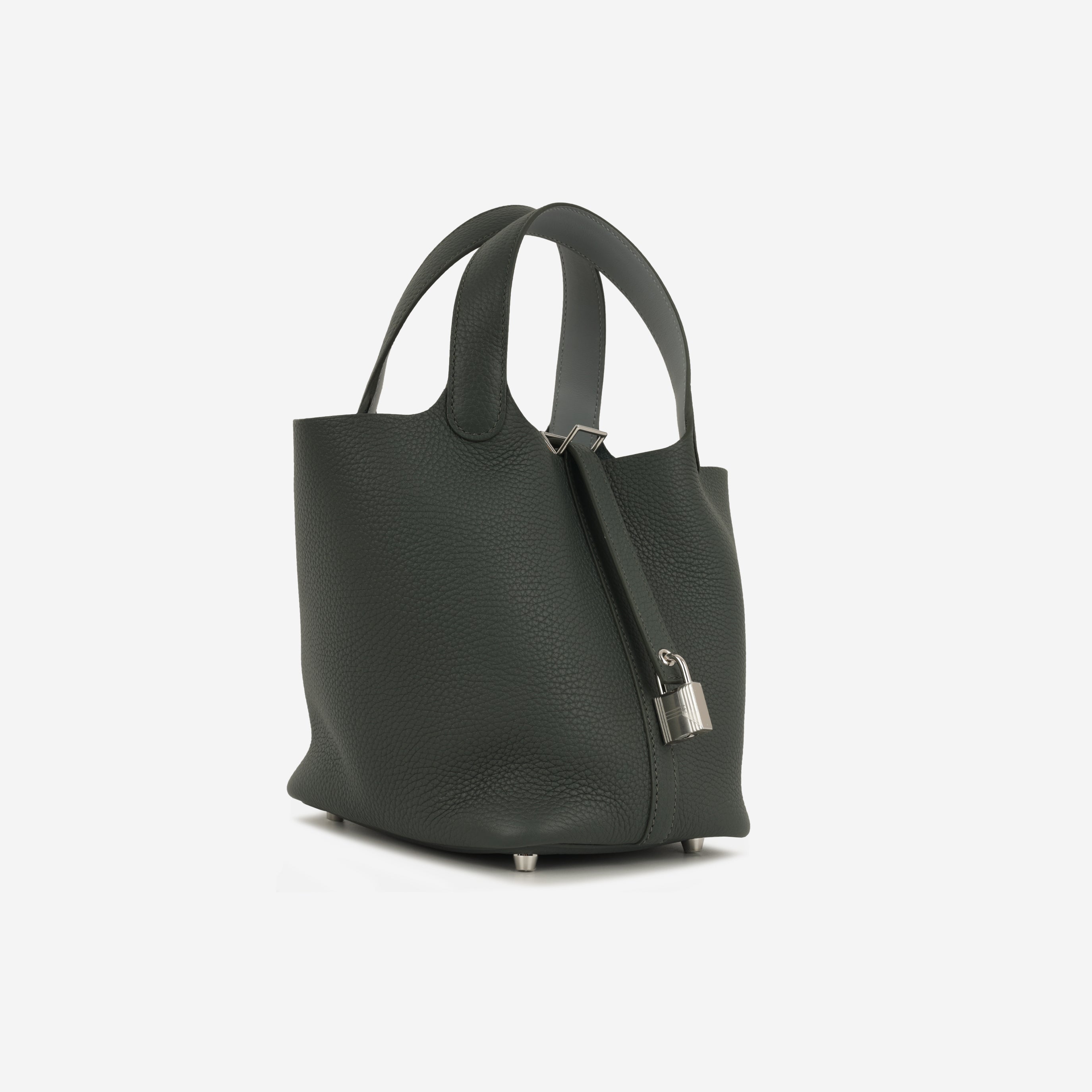 Hermès Picotin 18 Eclat - Vert Mangrove Clemence / Gris Pantin Swift | Palladium Hardware