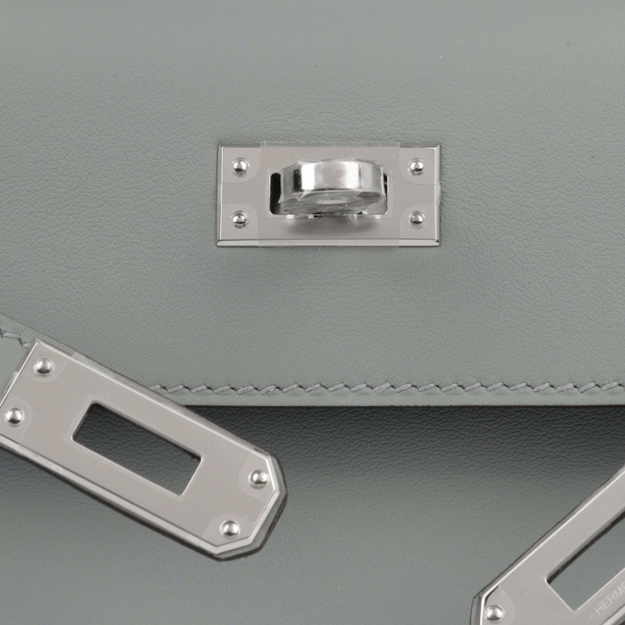 Hermès Kelly Pochette - Gris Pantin Swift | Palladium Hardware
