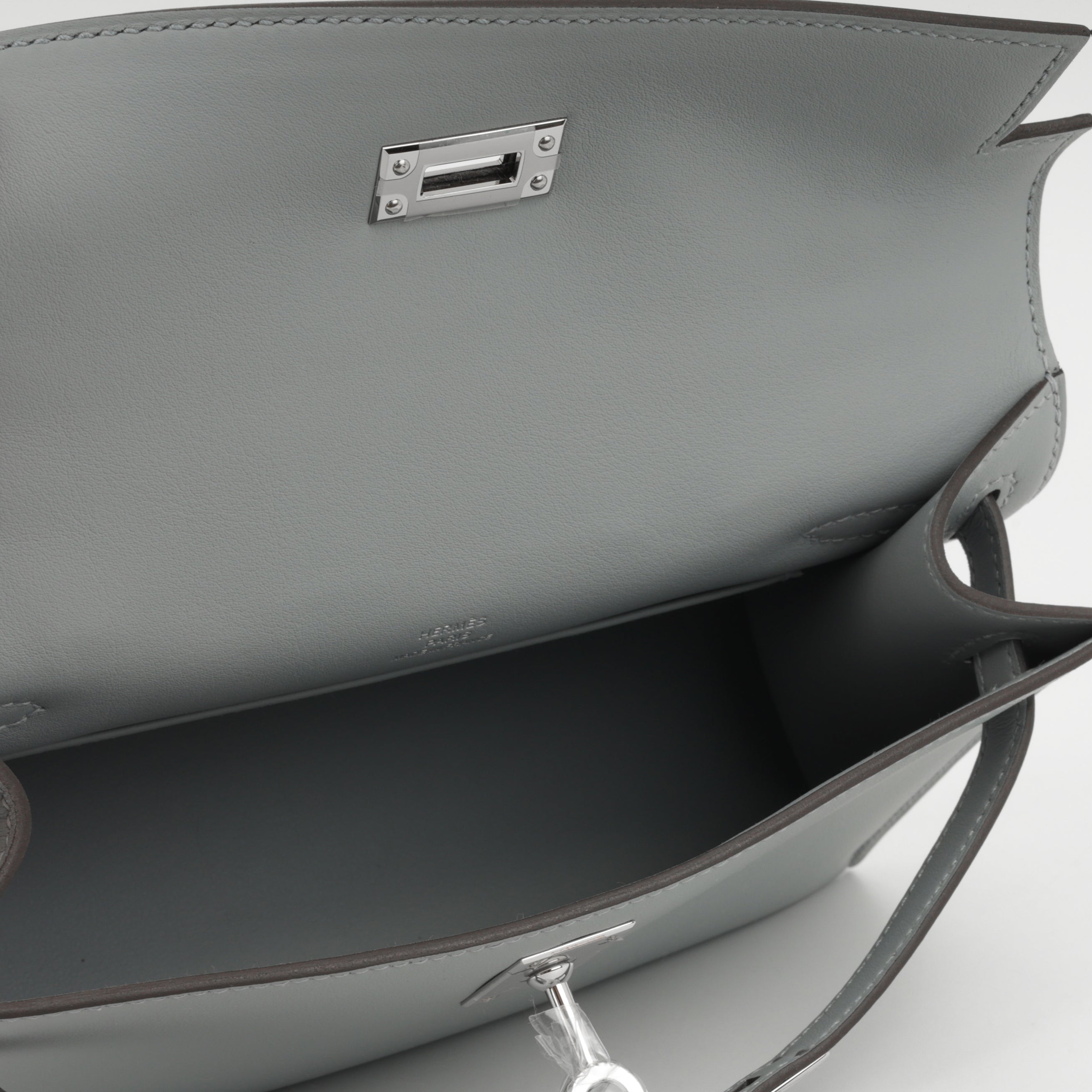 Hermès Kelly Pochette - Gris Pantin Swift | Palladium Hardware