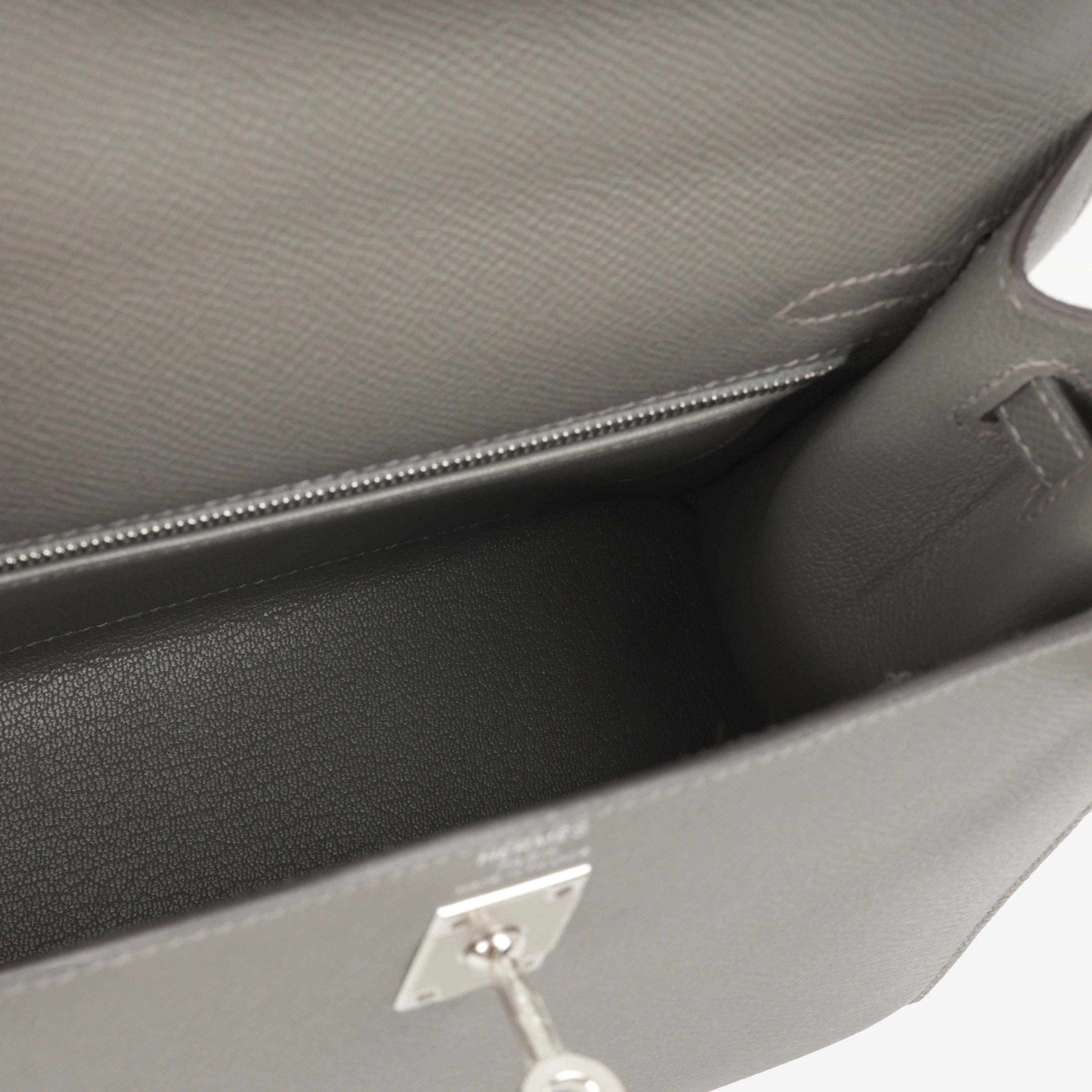 Hermès Kelly 25 - Gris Meyer Epsom | Palladium Hardware