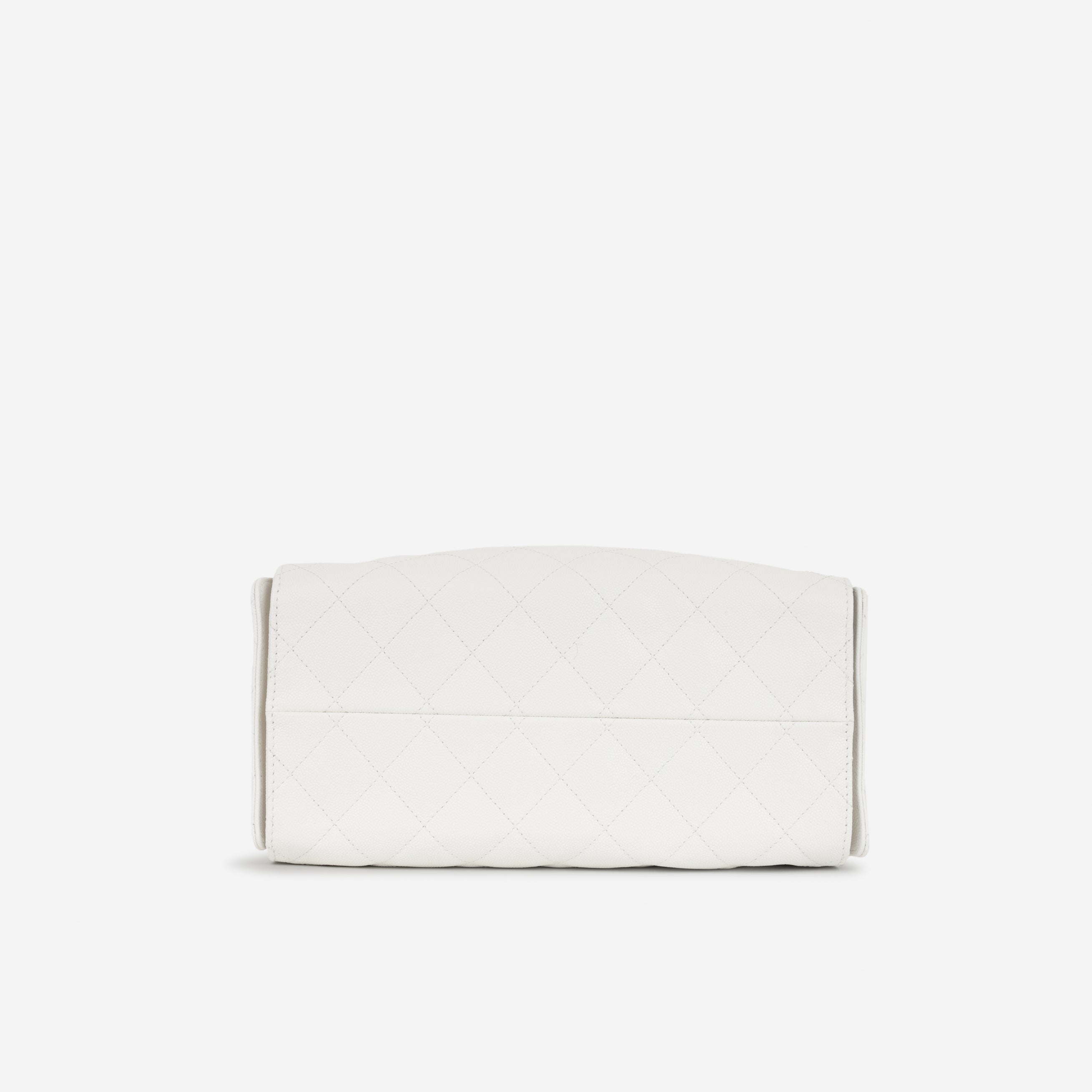 Chanel Small 25 Hobo - White Caviar | Gold Hardware