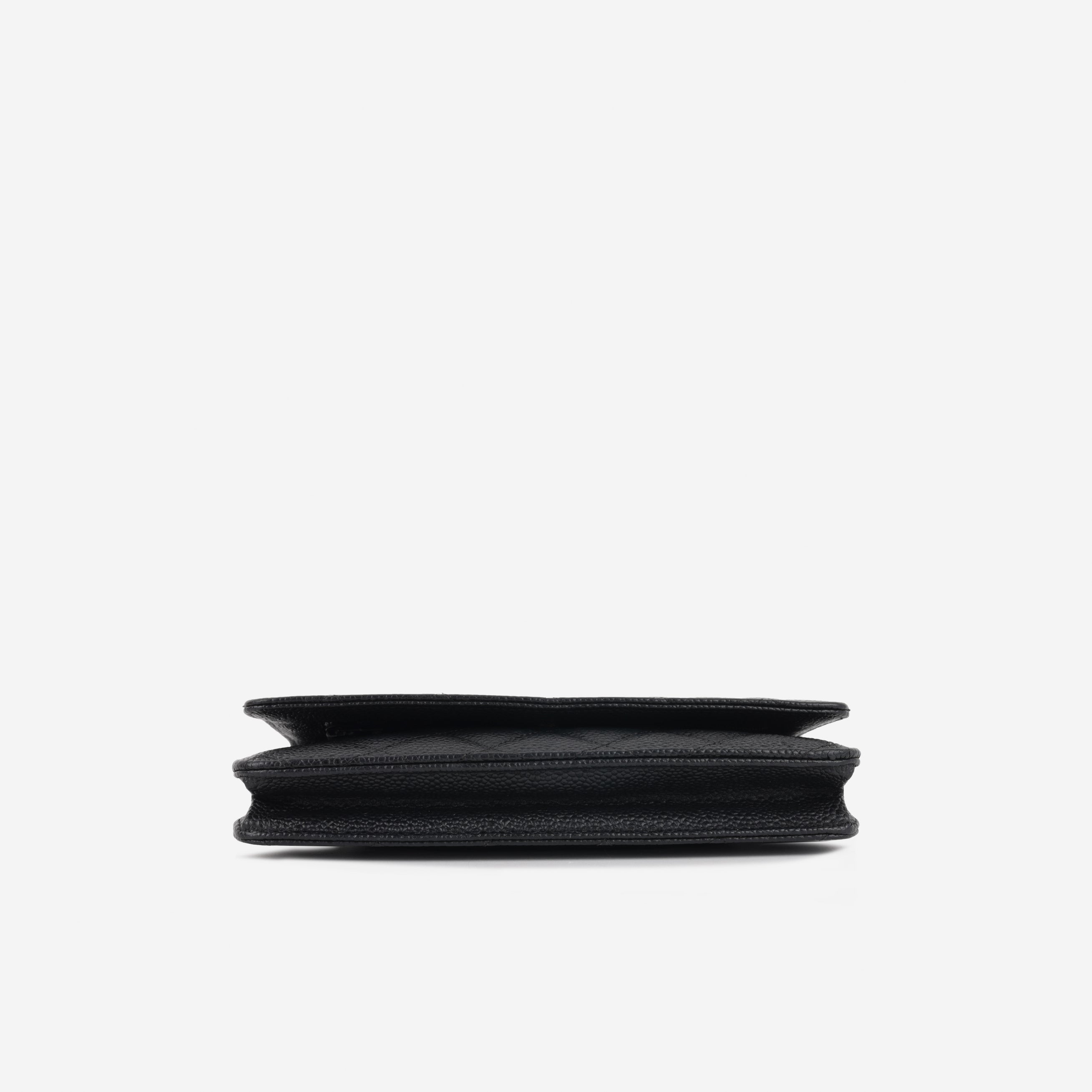 Chanel Classic Wallet on Chain - Black Caviar | Gold Hardware