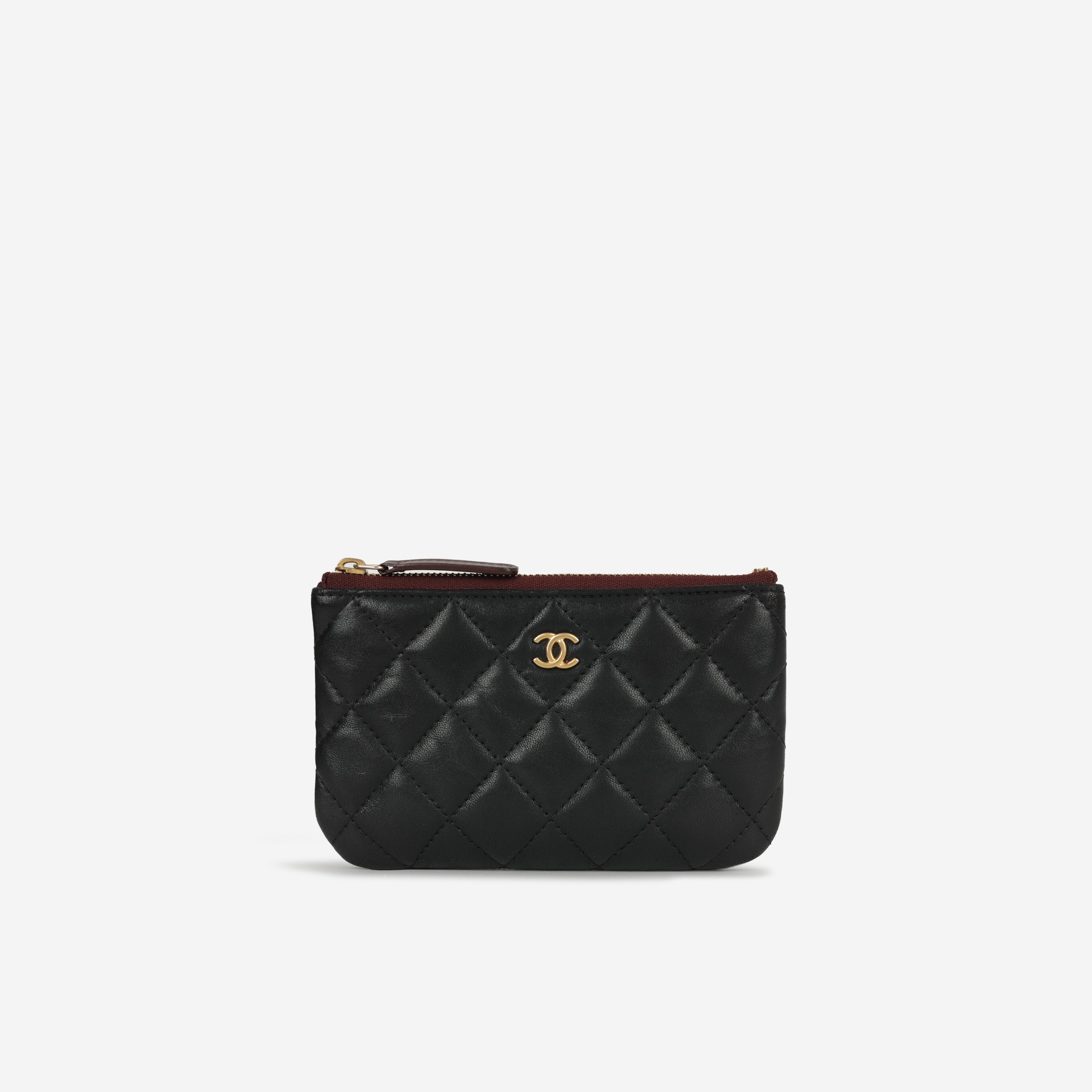 Chanel Mini O Case - Black Lambskin | Gold Hardware
