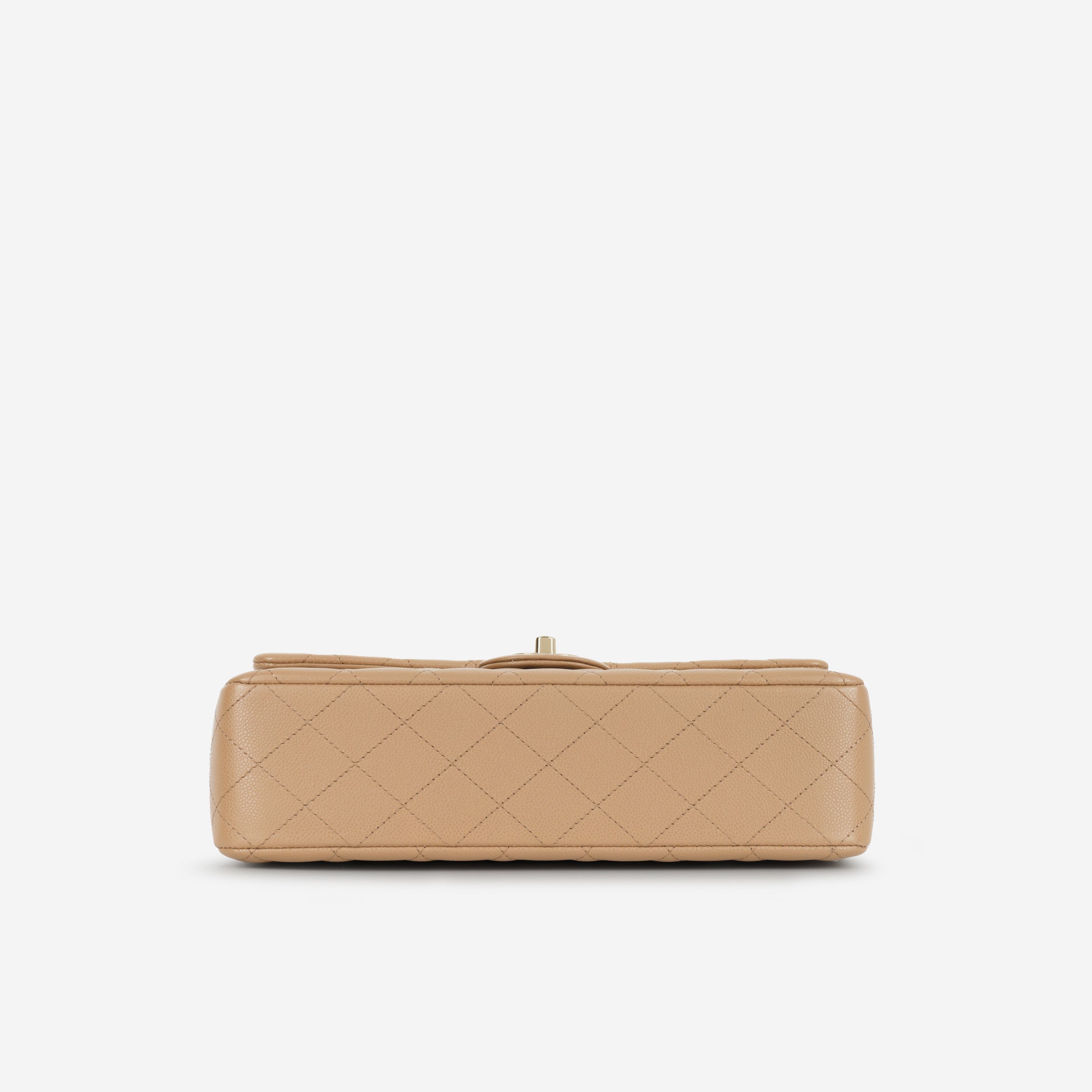 Chanel Medium Classic Flap Caramel Caviar | Champagne Gold Hardware