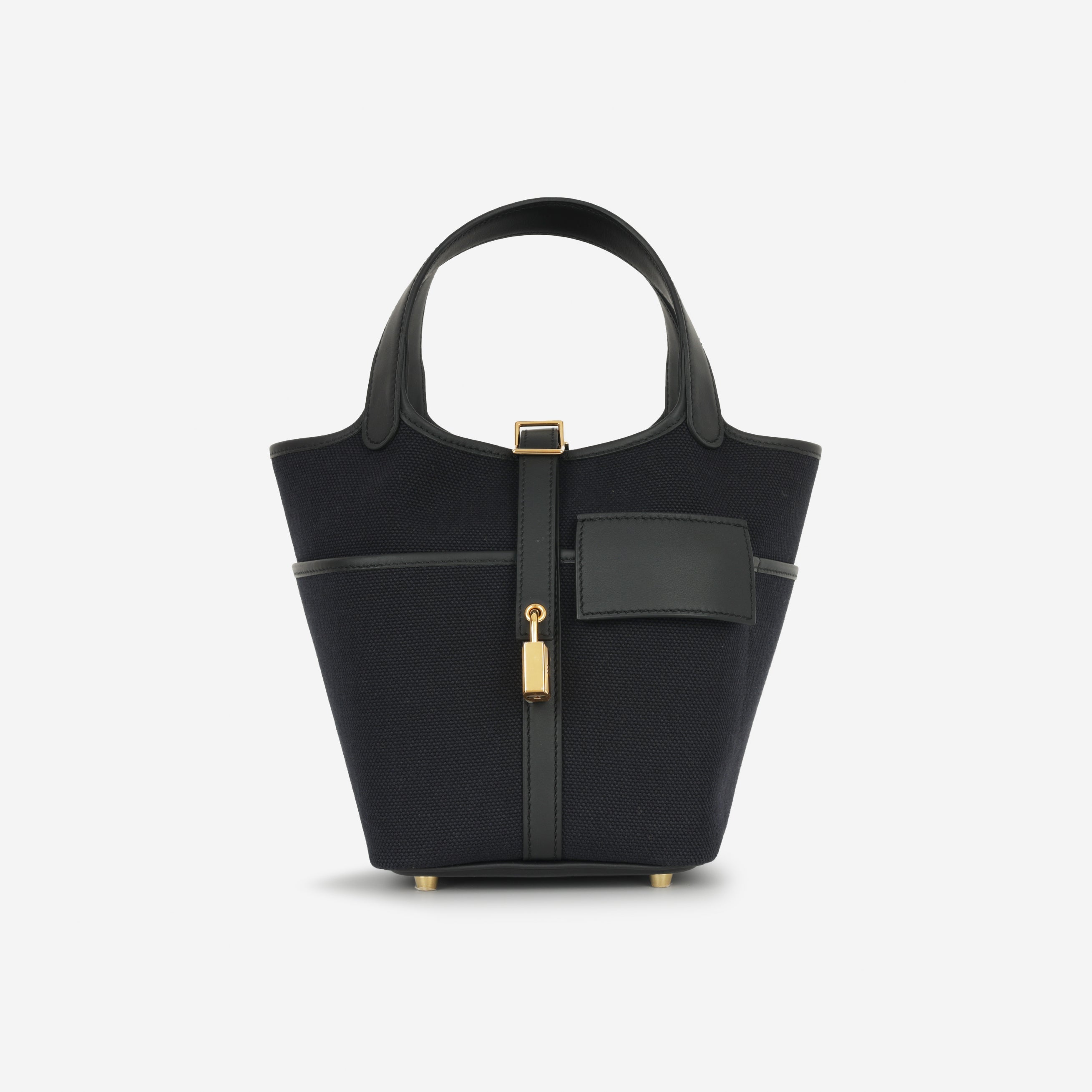 Hermès Picotin 18 Cargo - Noir Canvas / Swift | Gold Hardware