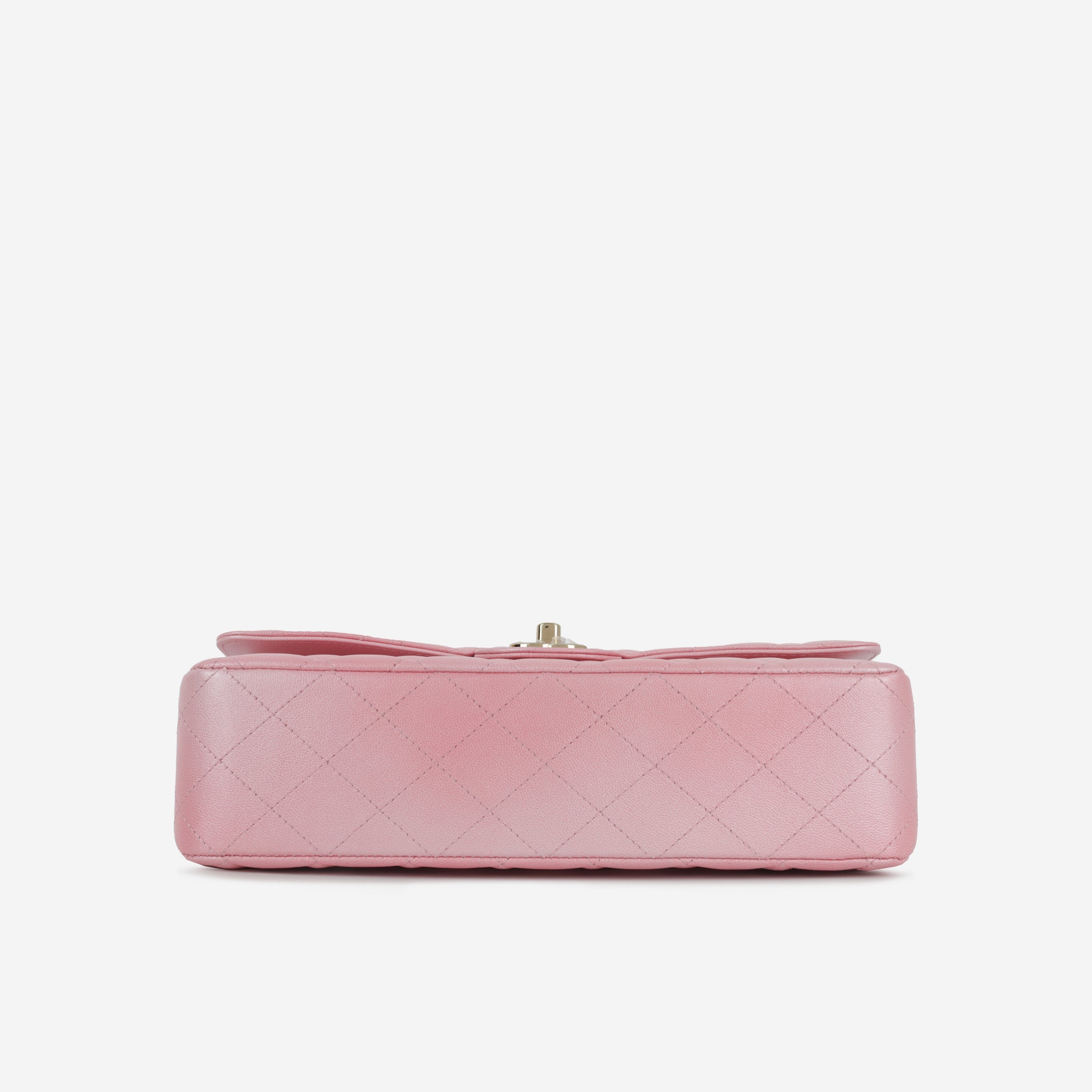 Chanel 23S Medium Classic Flap - Iridescent Pink Lambskin | Champagne Gold Hardware