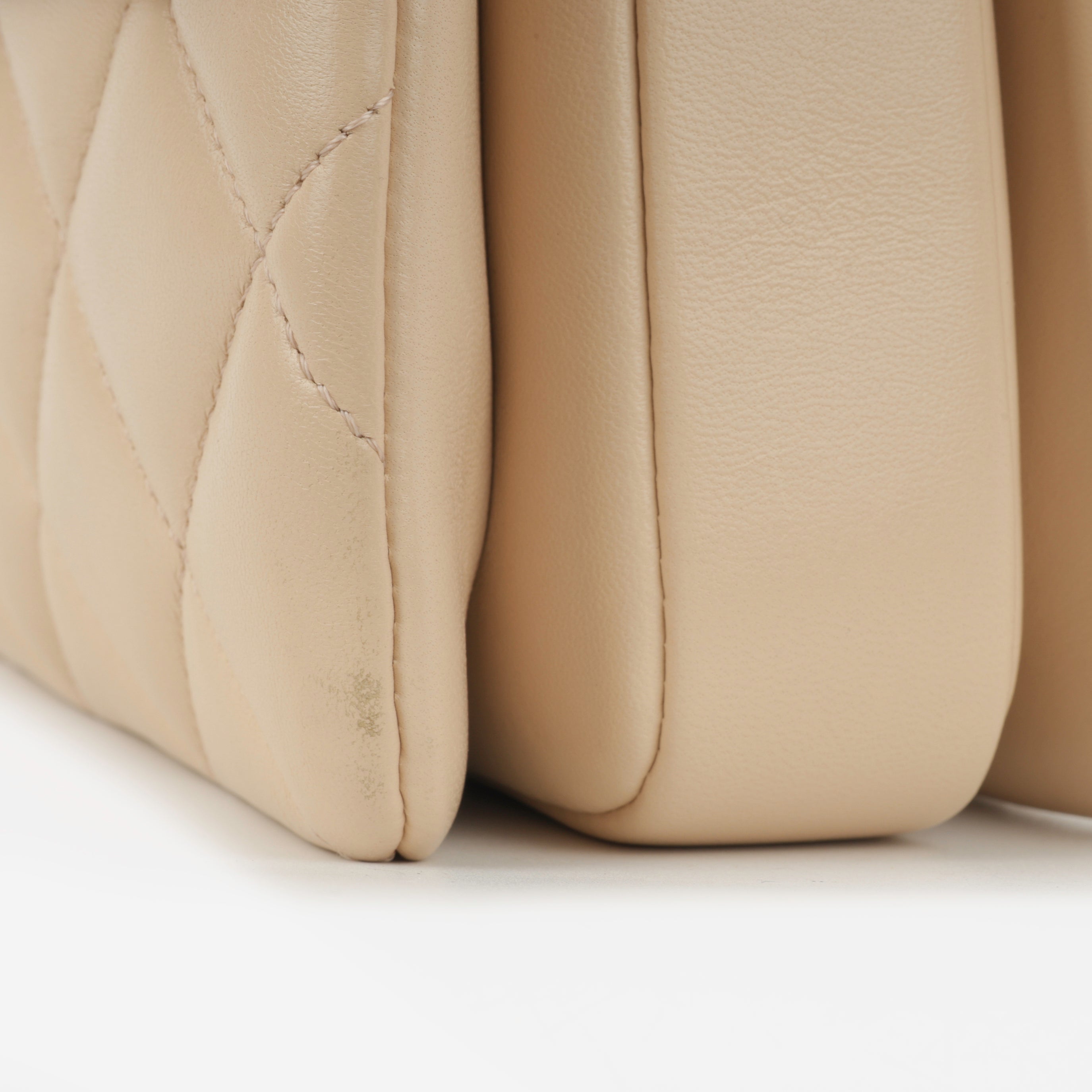 Chanel Small Trendy CC Flap Bag - Light Peach Lambskin | Champagne gold-tone hardware