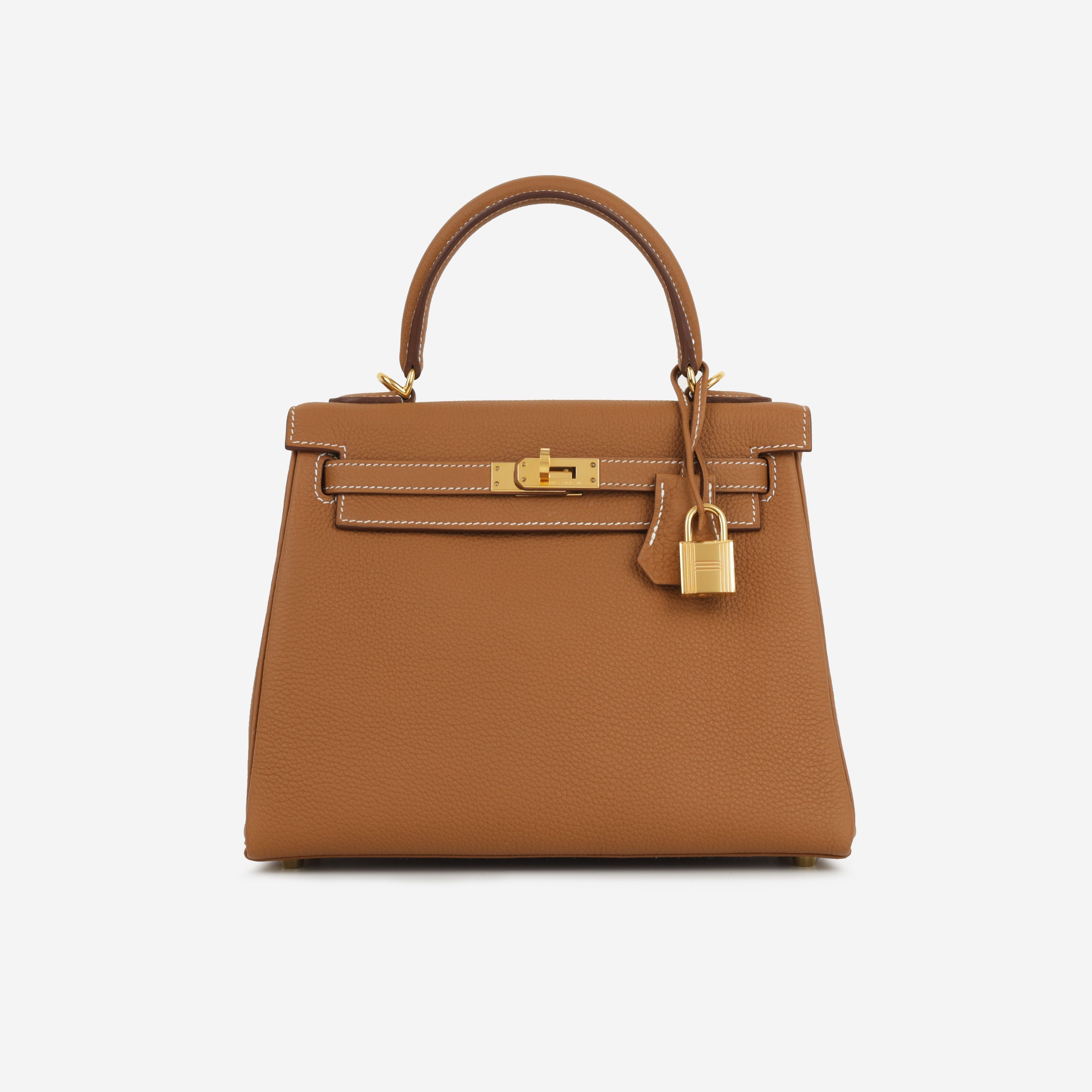 Kelly 25 - Gold Togo | Gold Hardware