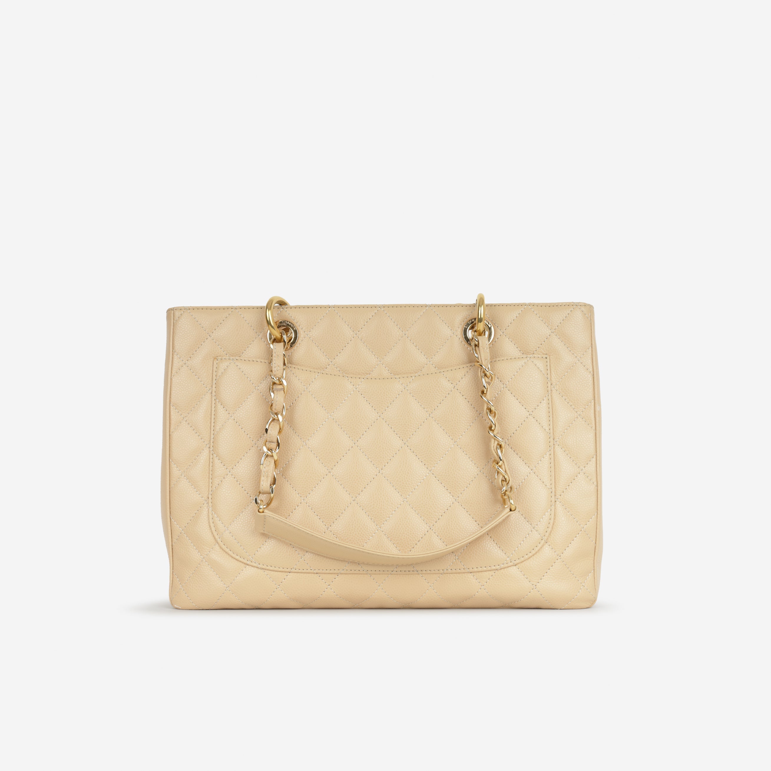 Chanel GST - Beige Caviar | Gold Hardware