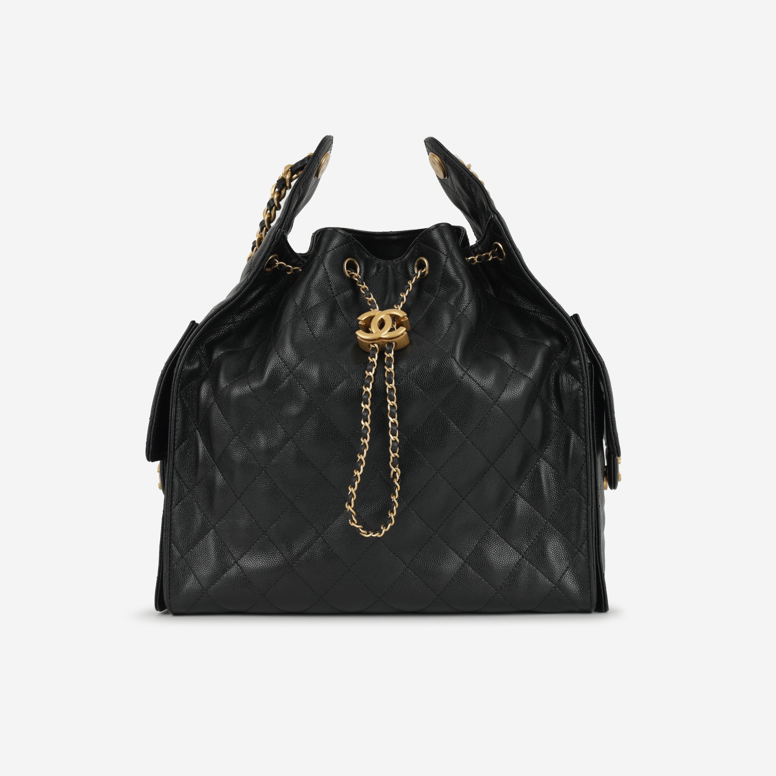 Chanel Medium 25 Hobo Bag - Black | Gold Hardware