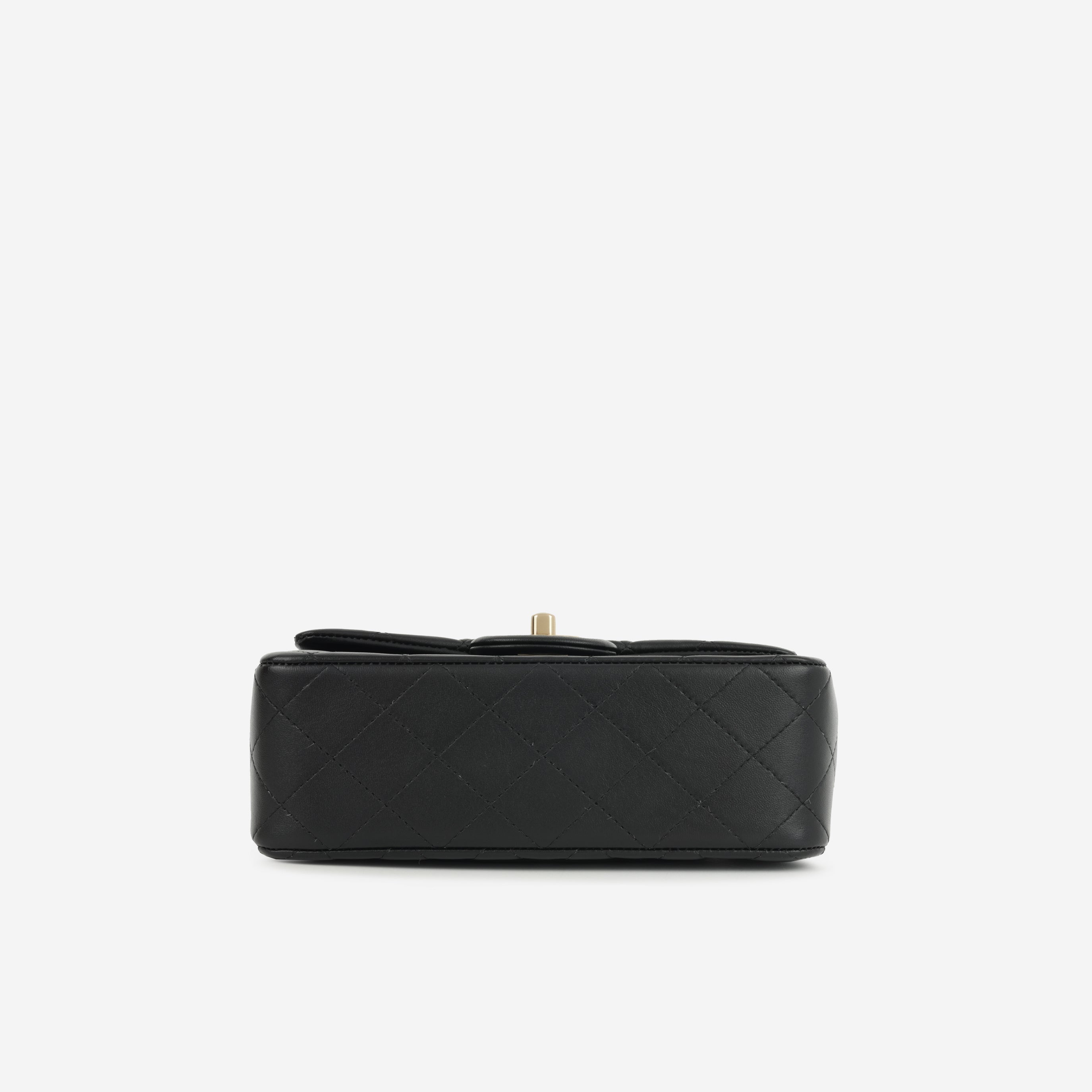 Mini Rectangular Top Handle | Gold Hardware