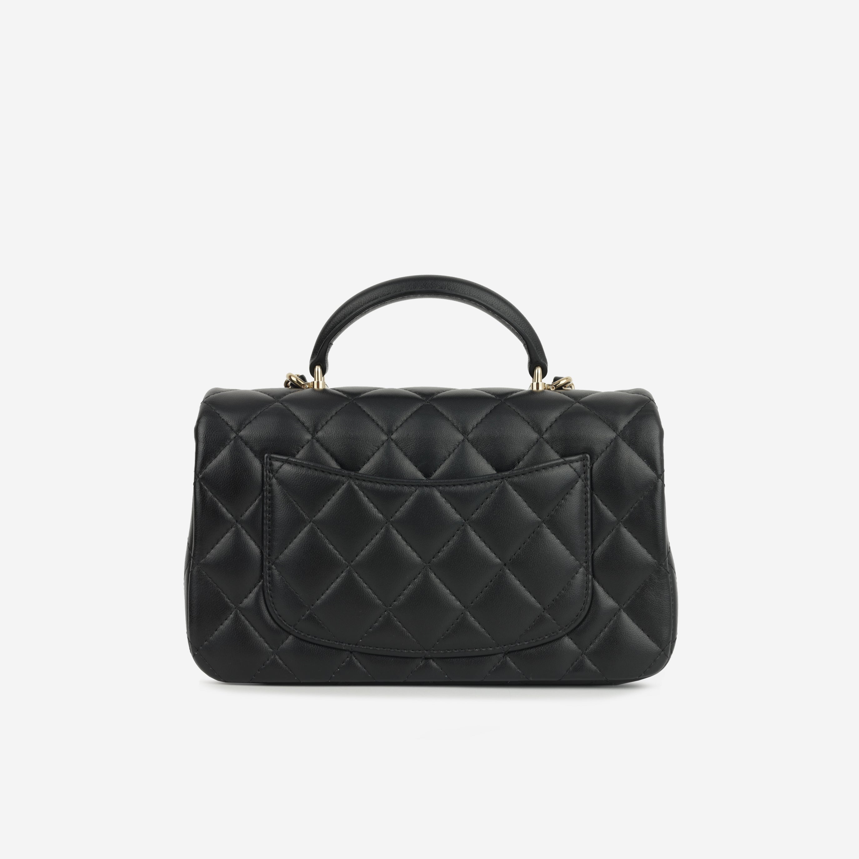 Mini Rectangular Top Handle | Gold Hardware