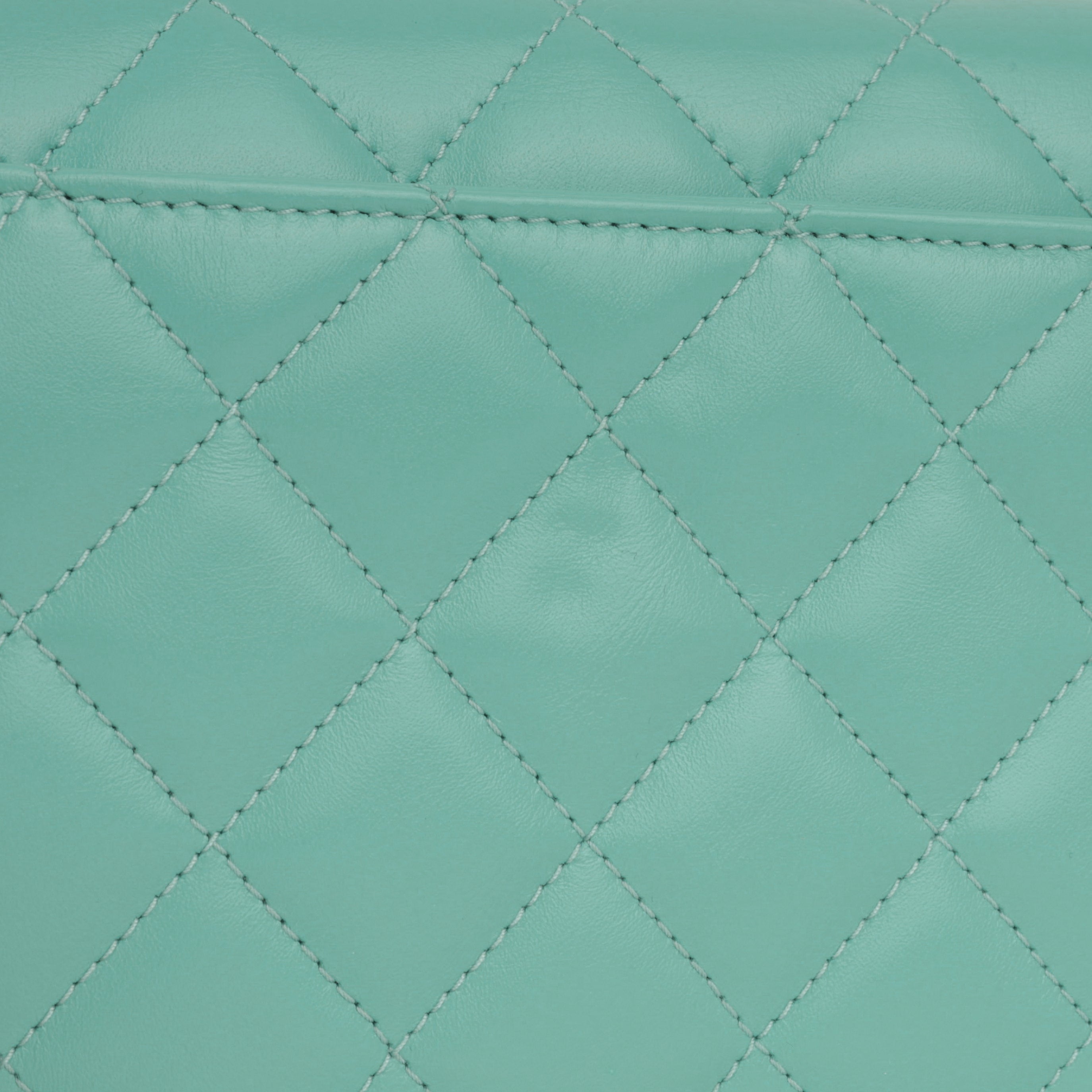Chanel Crush Charm Wallet on Chain - Turquoise Calfskin | Gold Hardware