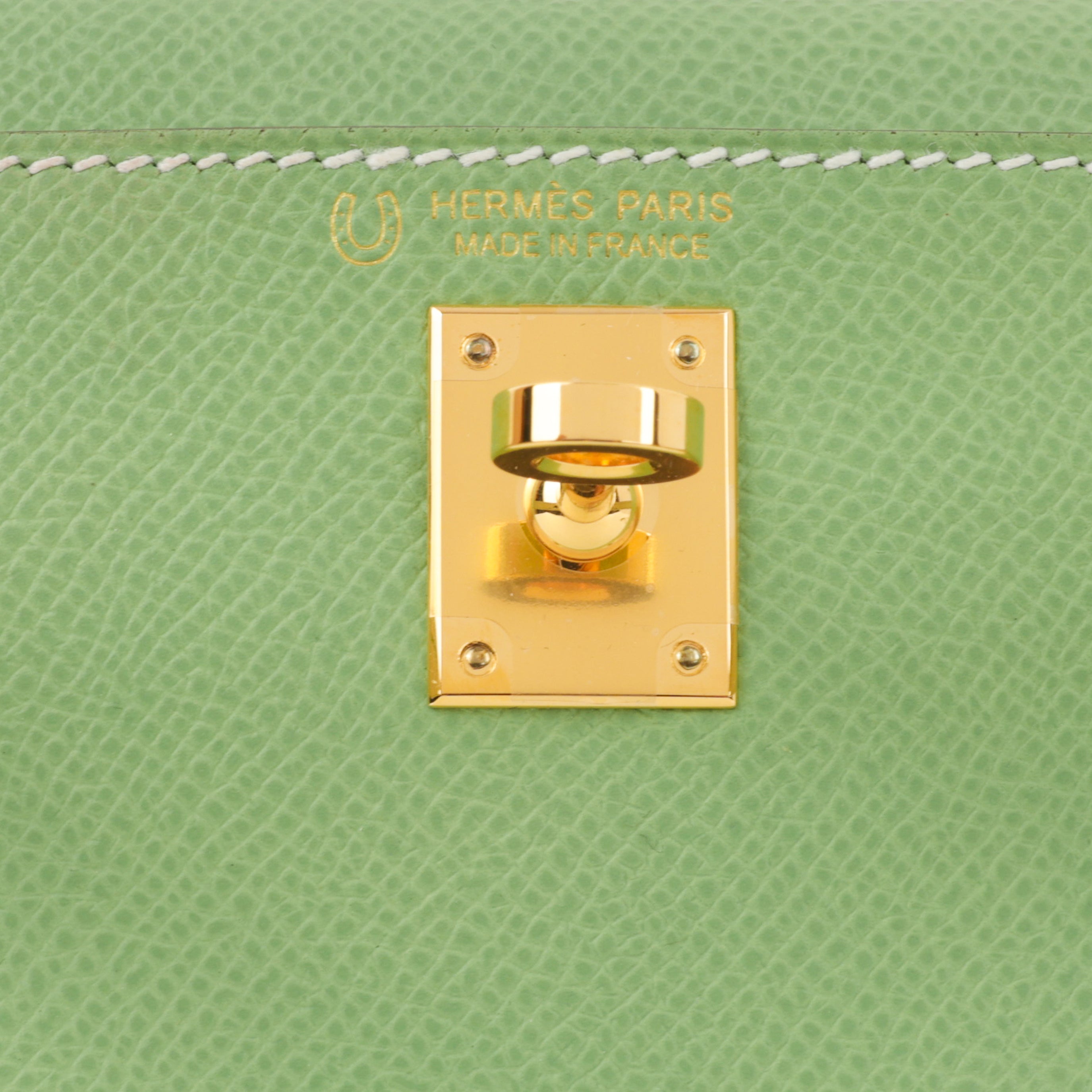 Hermès HSS Mini Kelly 20 - Vert Criquet/ Nata Epsom | Gold Hardware