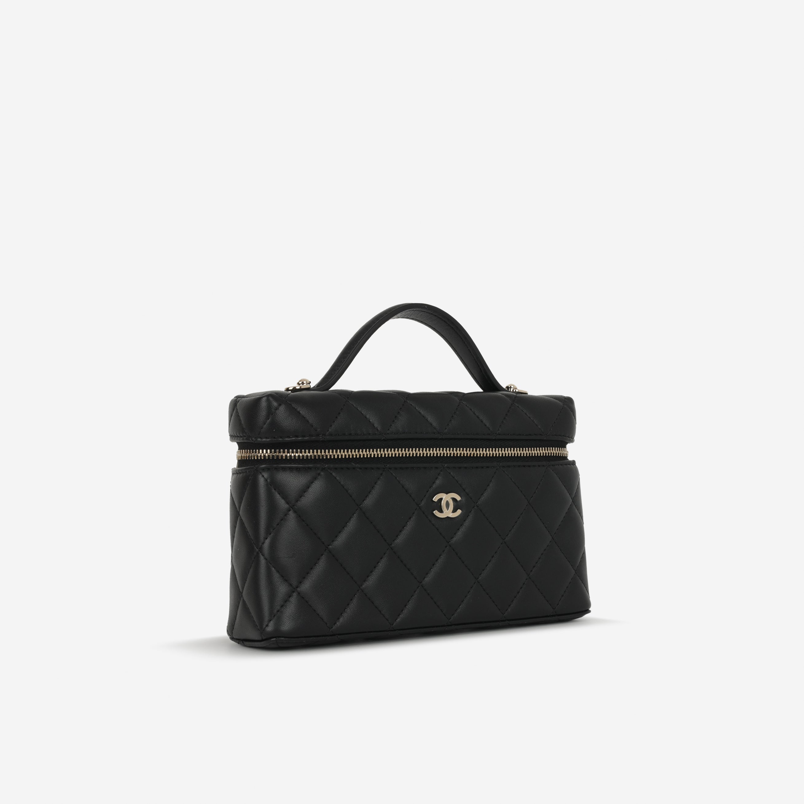 Chanel Vanity with Chain - Black Lambskin | Champagne Gold Hardware