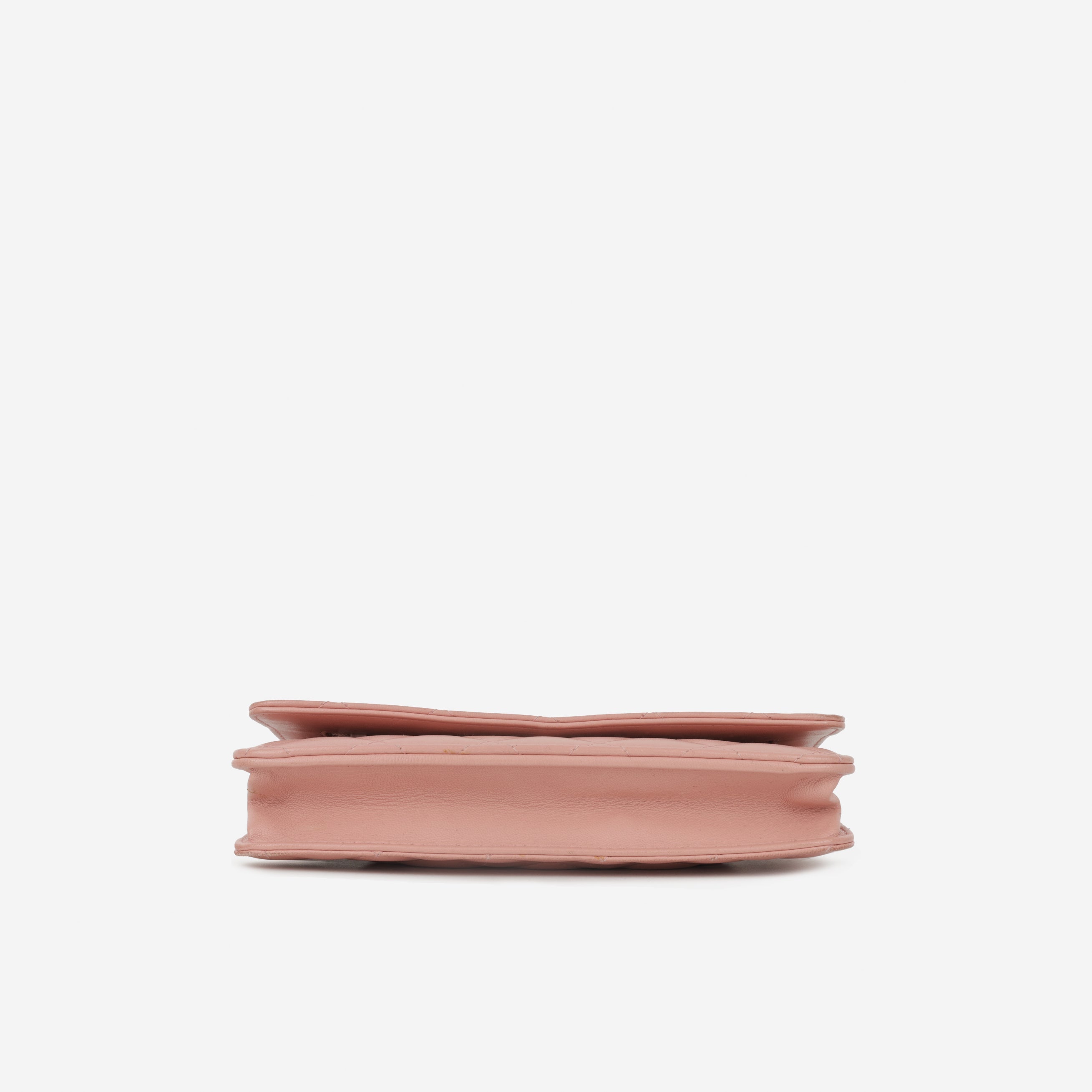 Chanel Classic Wallet on Chain - Pink Lambskin | Champagne Gold Hardware
