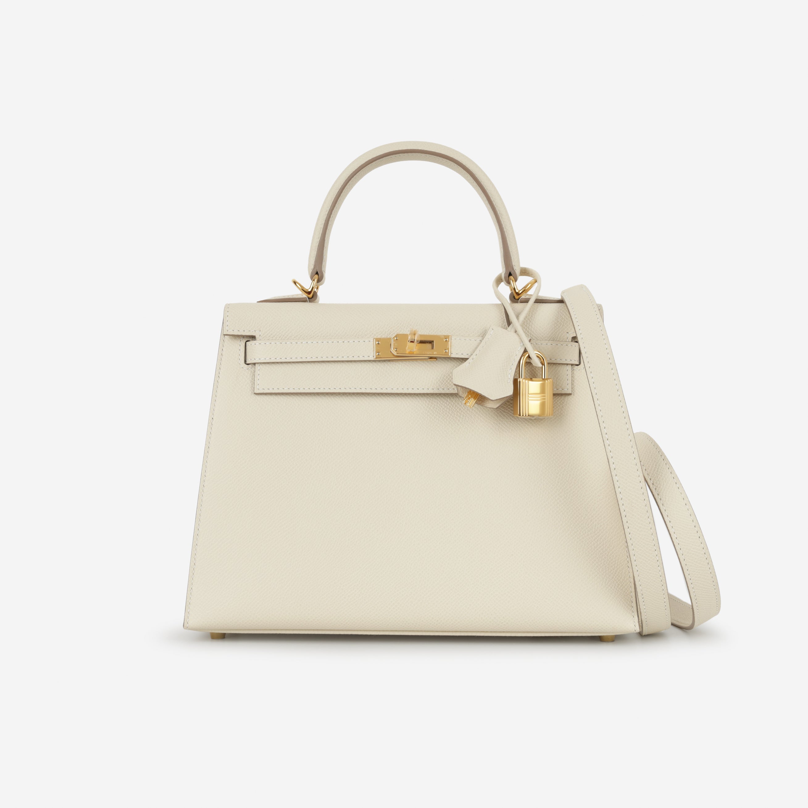 Hermès Kelly 25 - Craie Epsom | Gold Hardware
