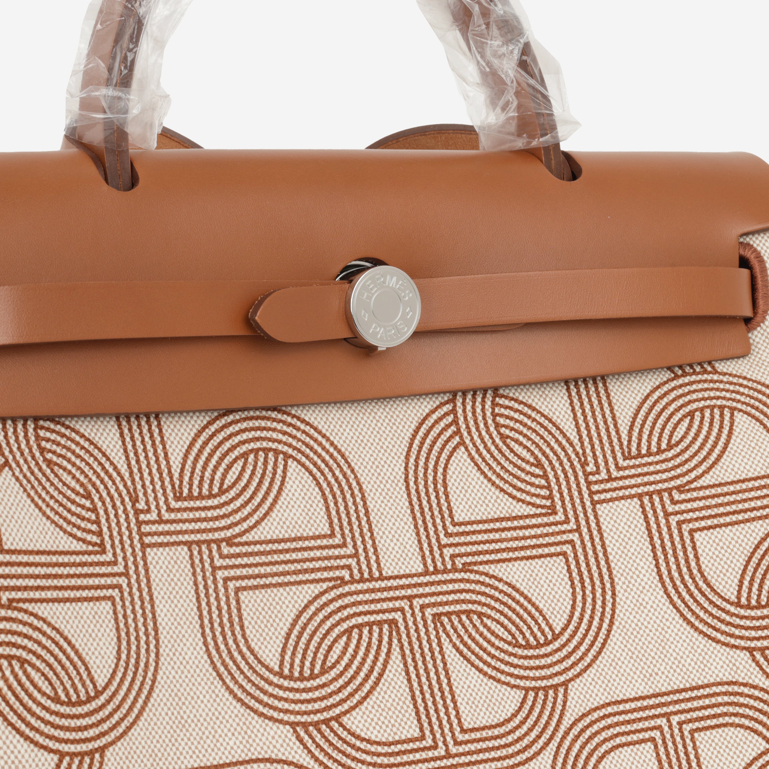 Hermès Herbag 31 - Chaine D'ancre Ecru / Fauve Hunter | Palladium Hardware