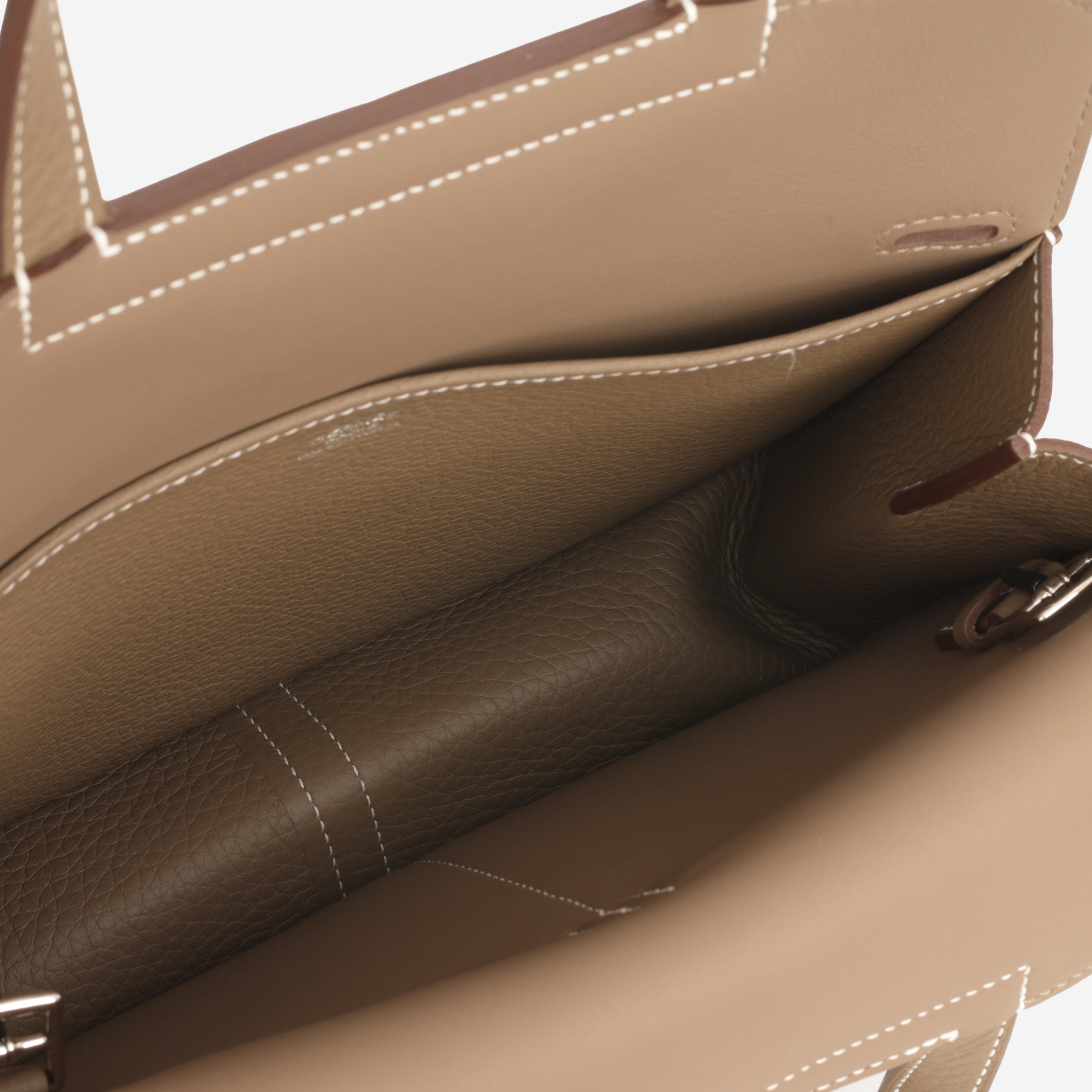 Hermès Halzan 25 - Etoupe Clemence | Palladium Hardware