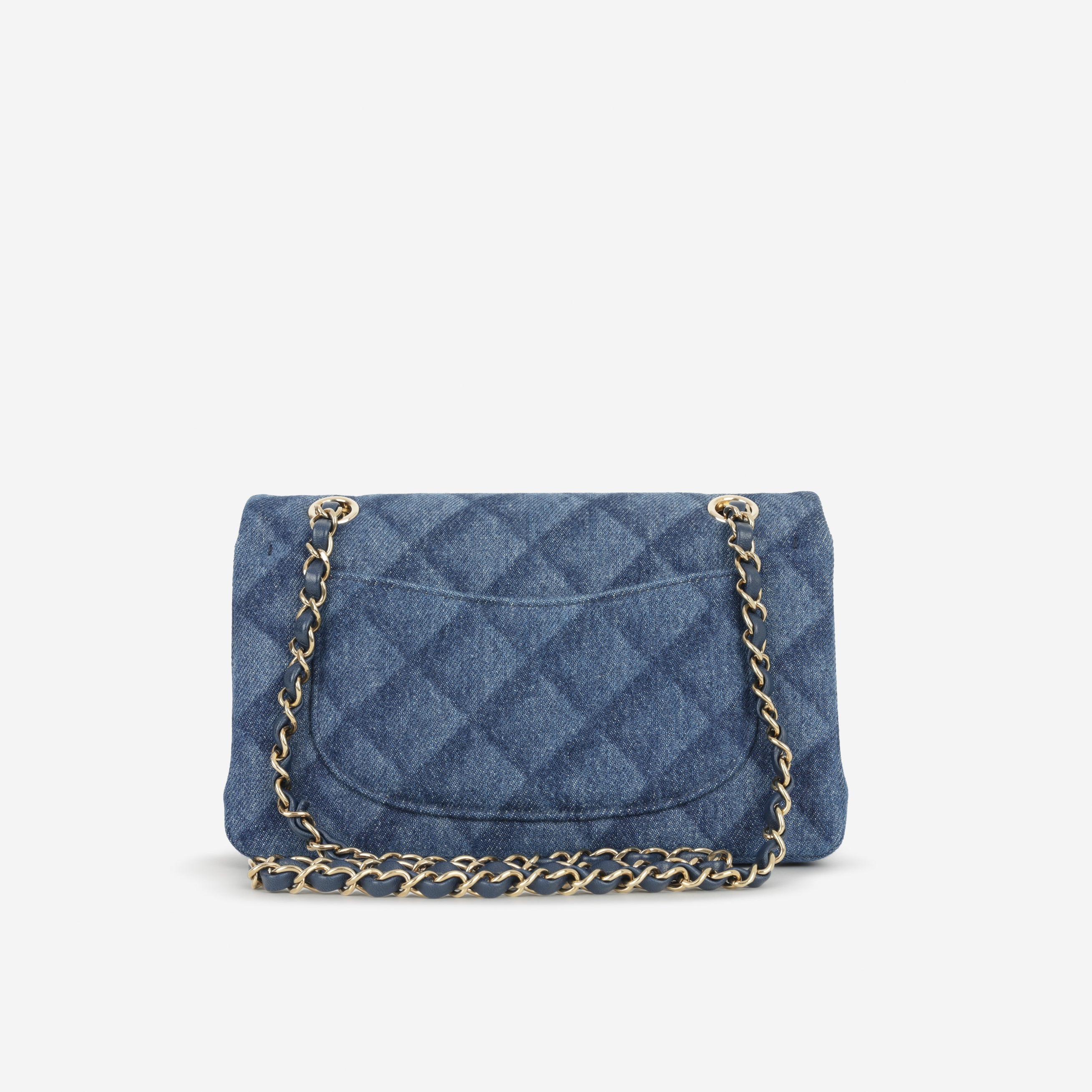 Chanel Small Classic Flap - Denim Tromp L'oeil | Champagne Gold Hardware