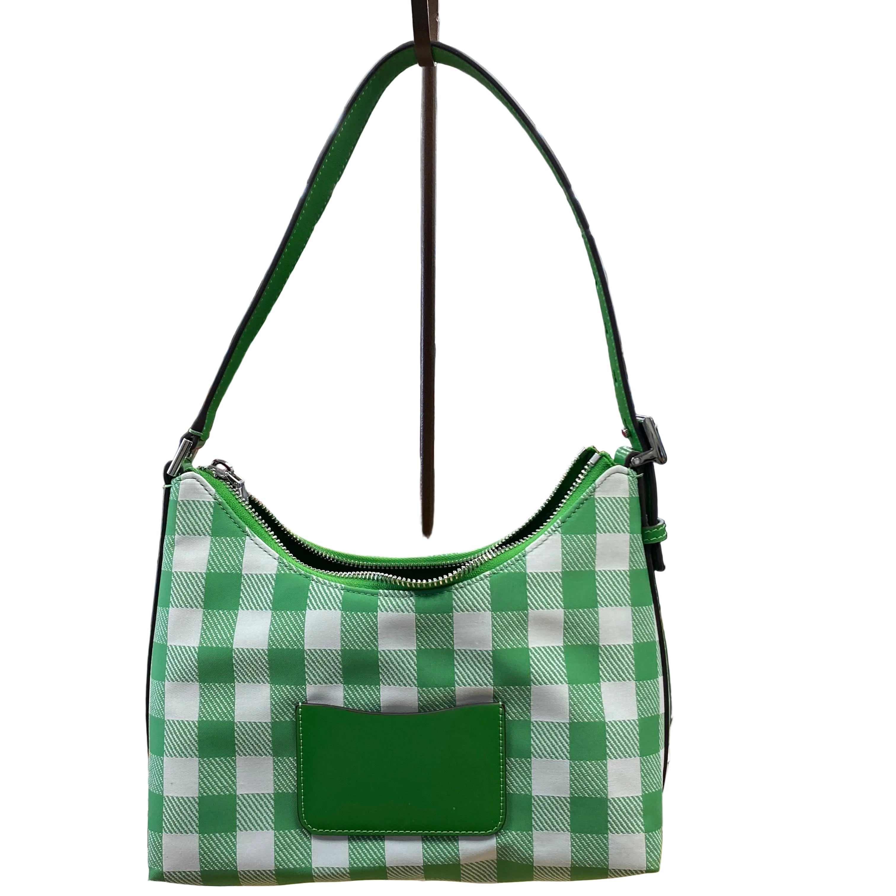 Handbag Designer By Kate Spade In Green & White, Size:Small