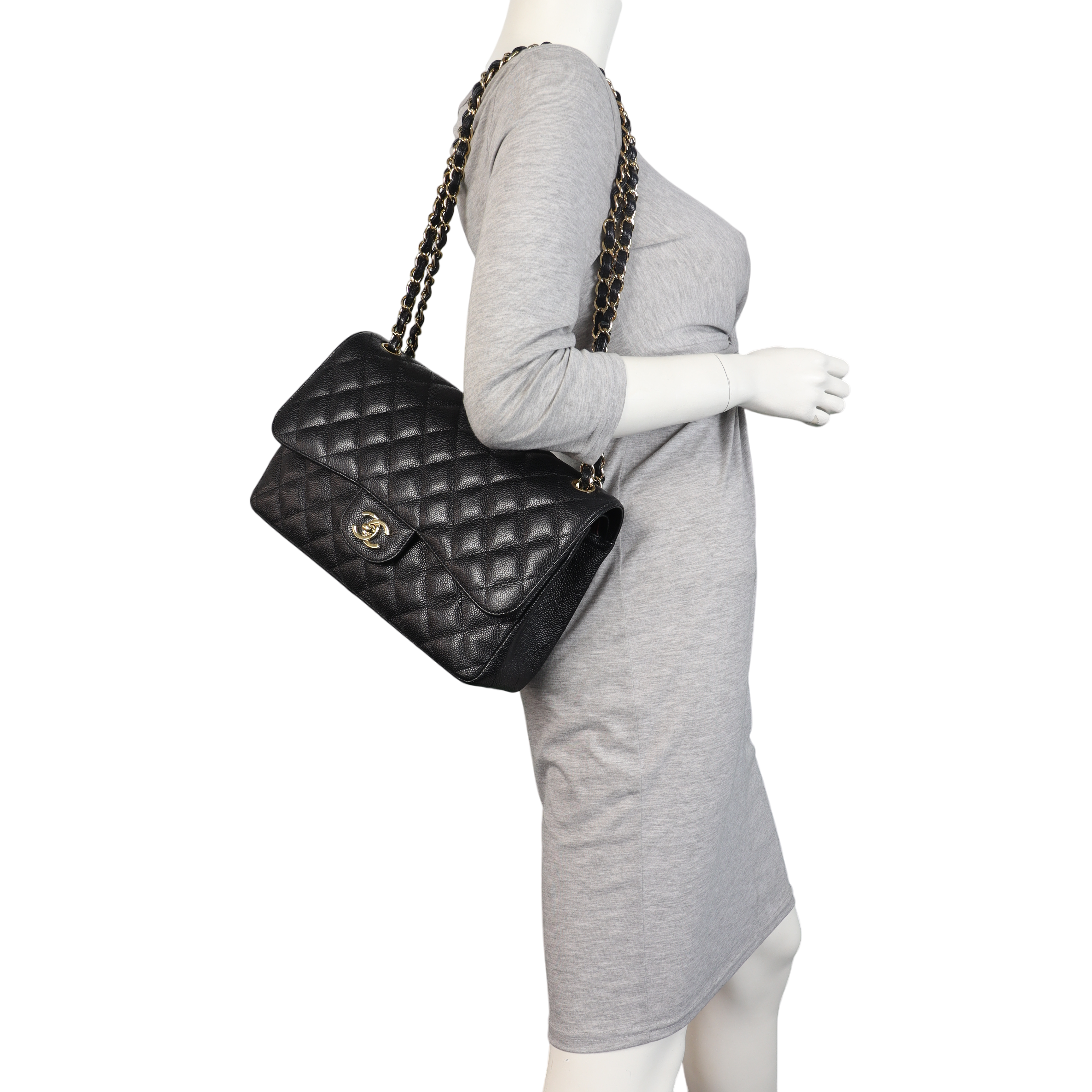 Chanel Classic Double Flap Jumbo Caviar