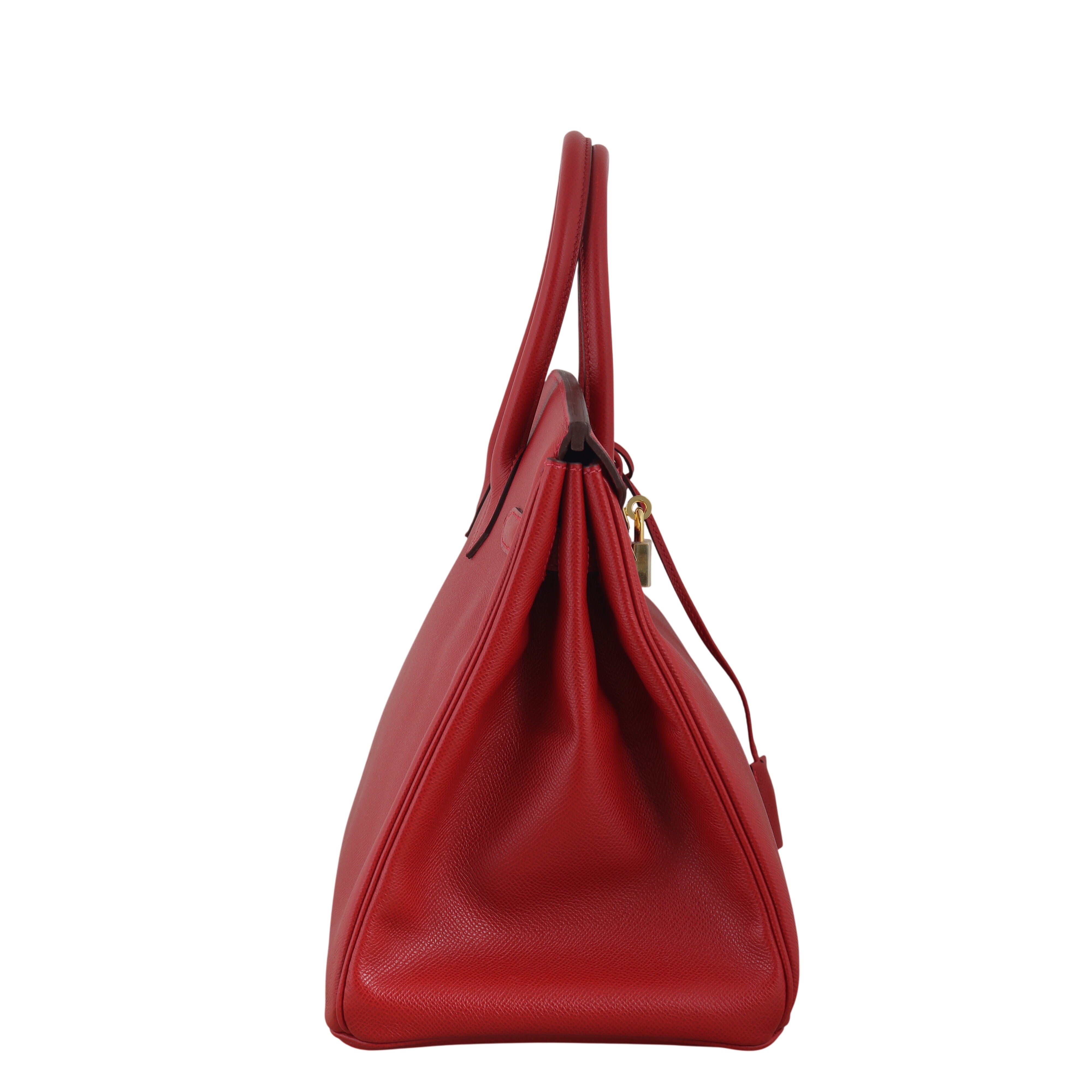 Hermes Birkin 35 Epsom (rouge casaque)