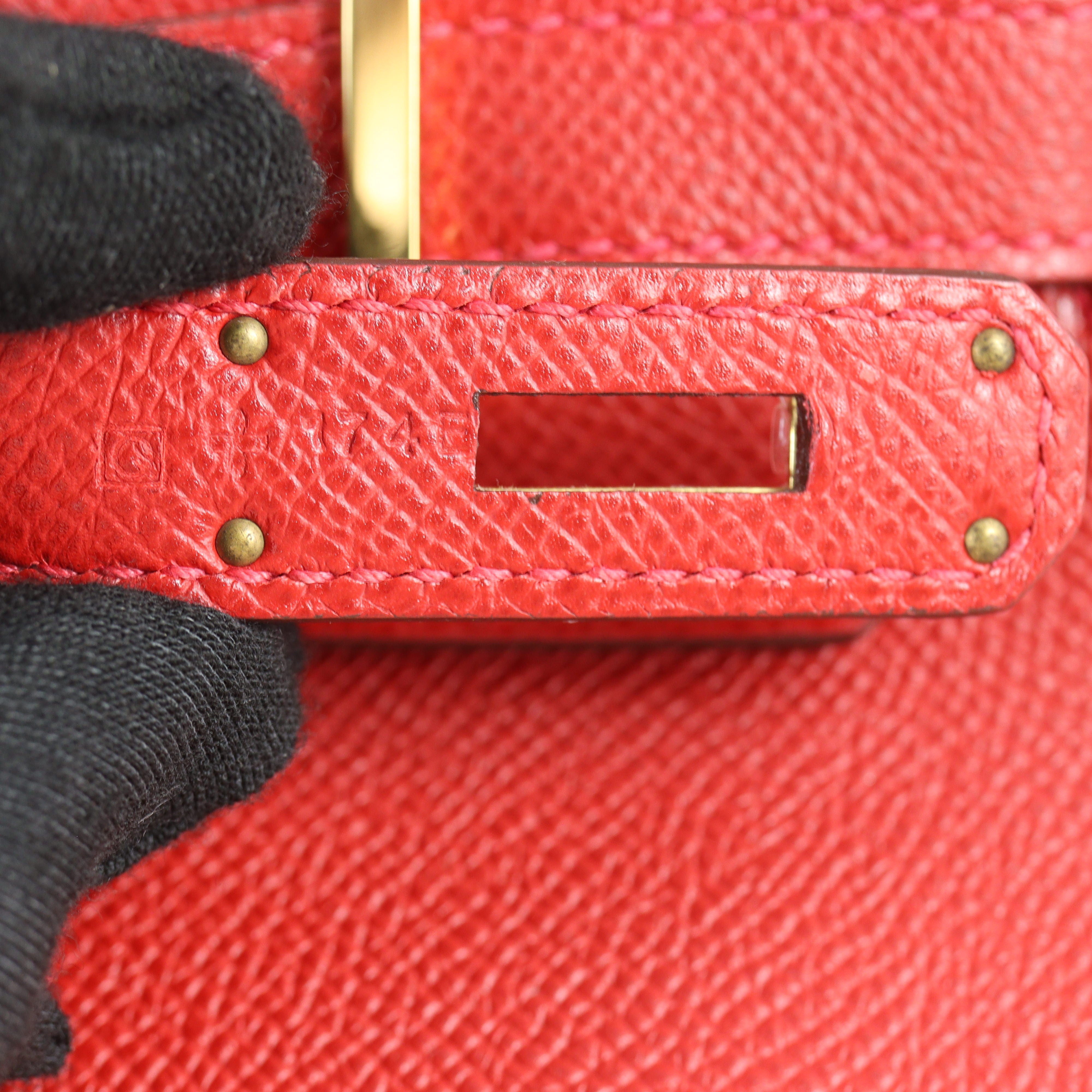 Hermes Birkin 35 Epsom (rouge casaque)