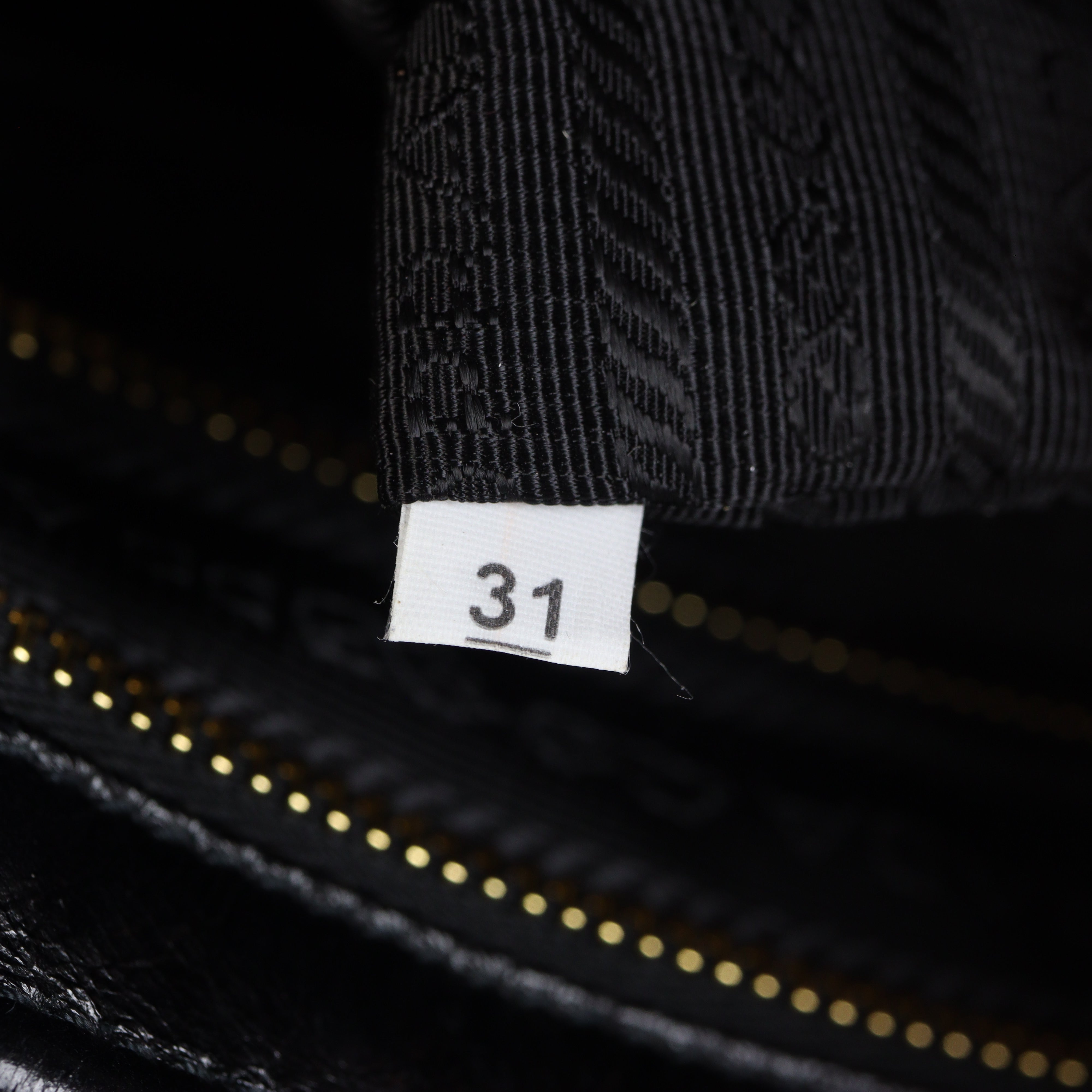 Prada Vitello Shine Bonnie Shoulder Bag Large