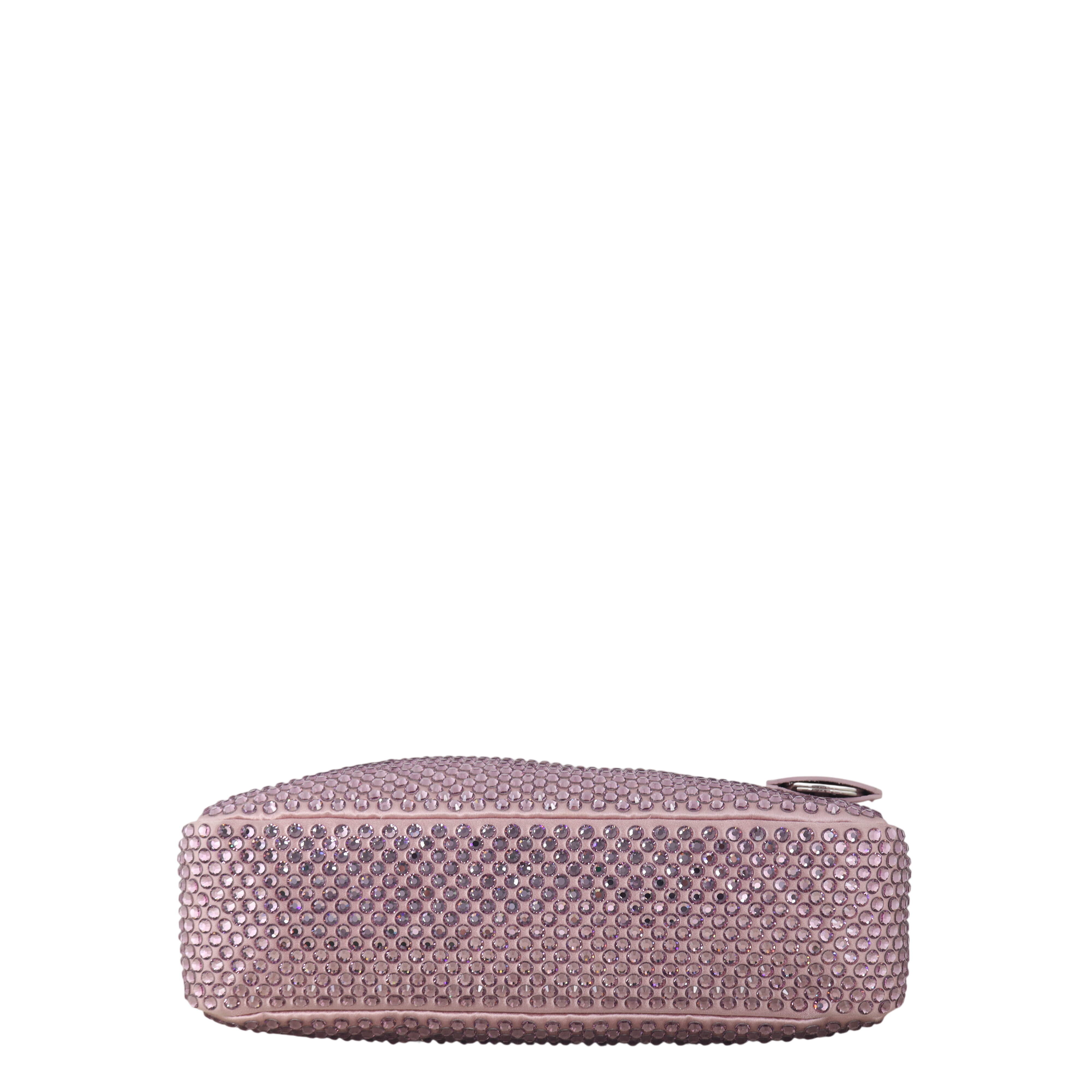 Prada Re-Edition 2000 Satin Crystal Mini Bag