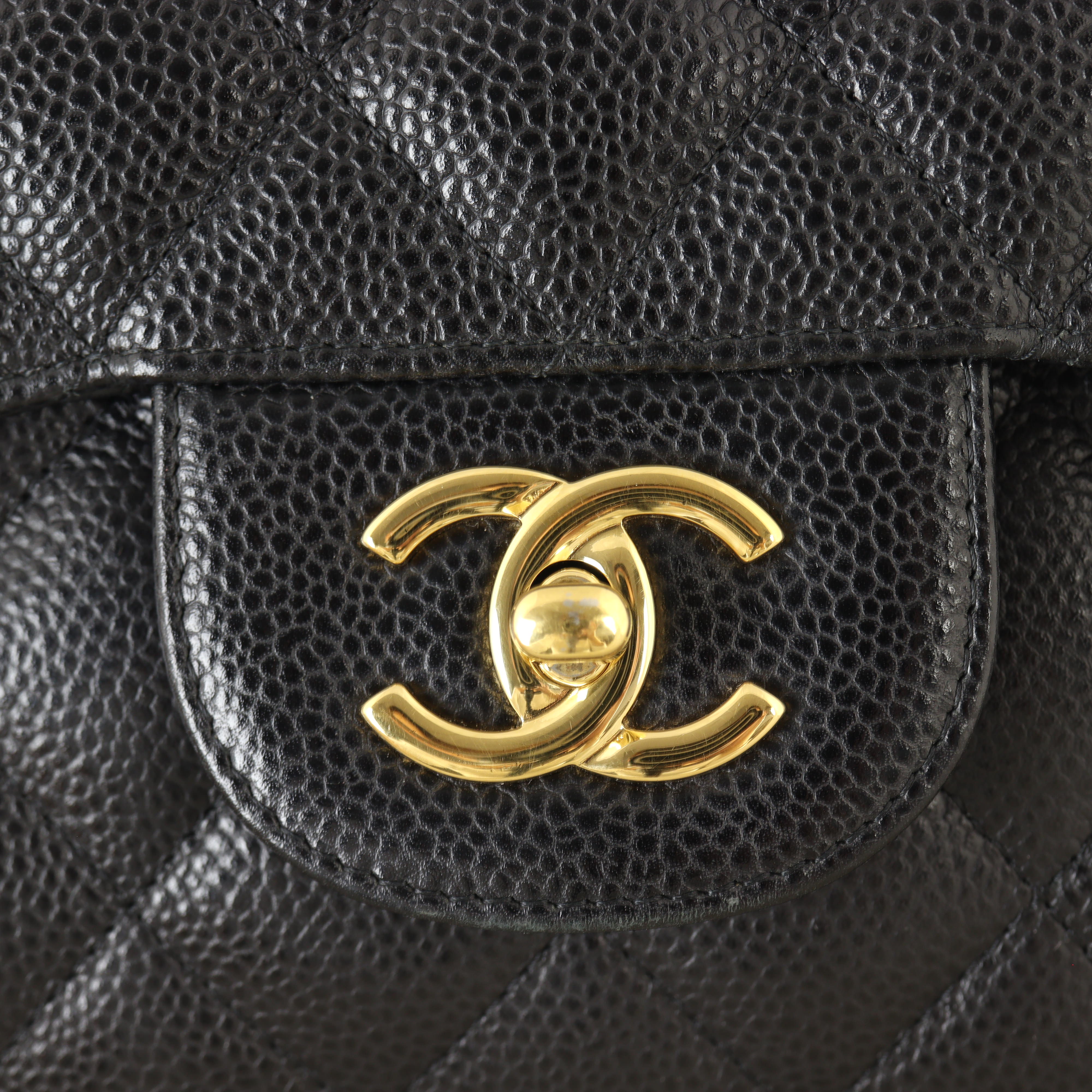 Chanel Classic Double Flap Jumbo Caviar