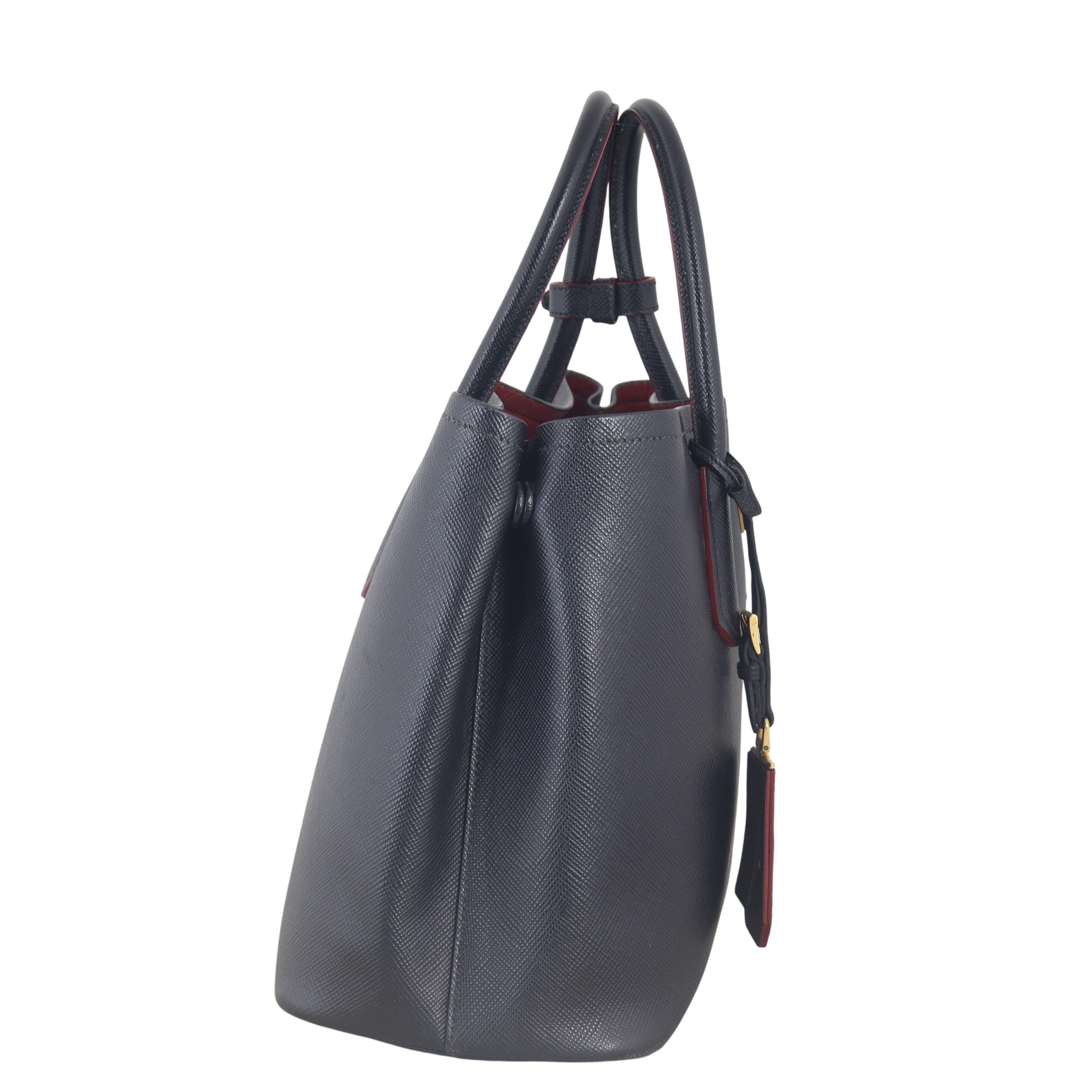 Prada Saffiano Cuir Double Bag Medium