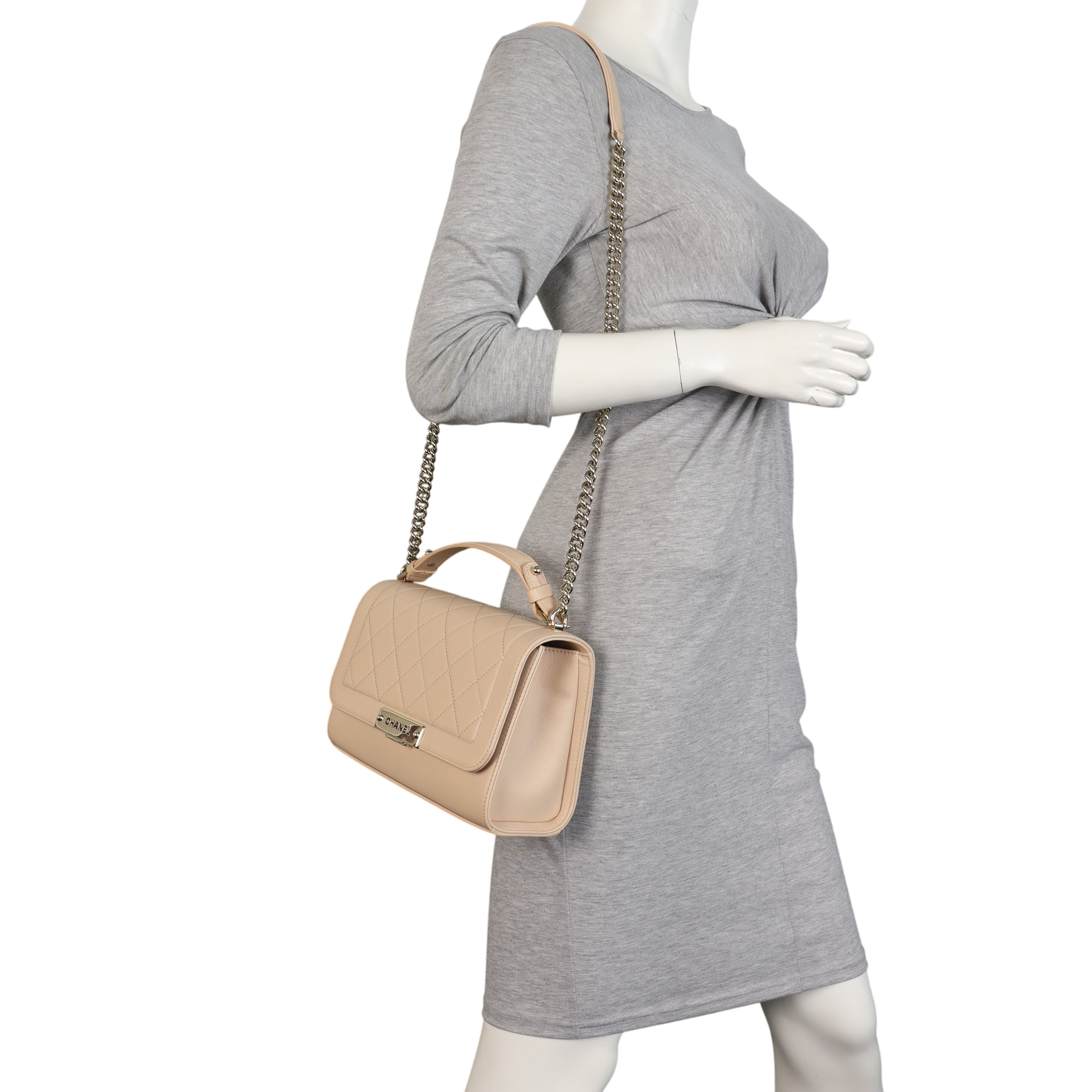 Chanel Label Click Flap Bag