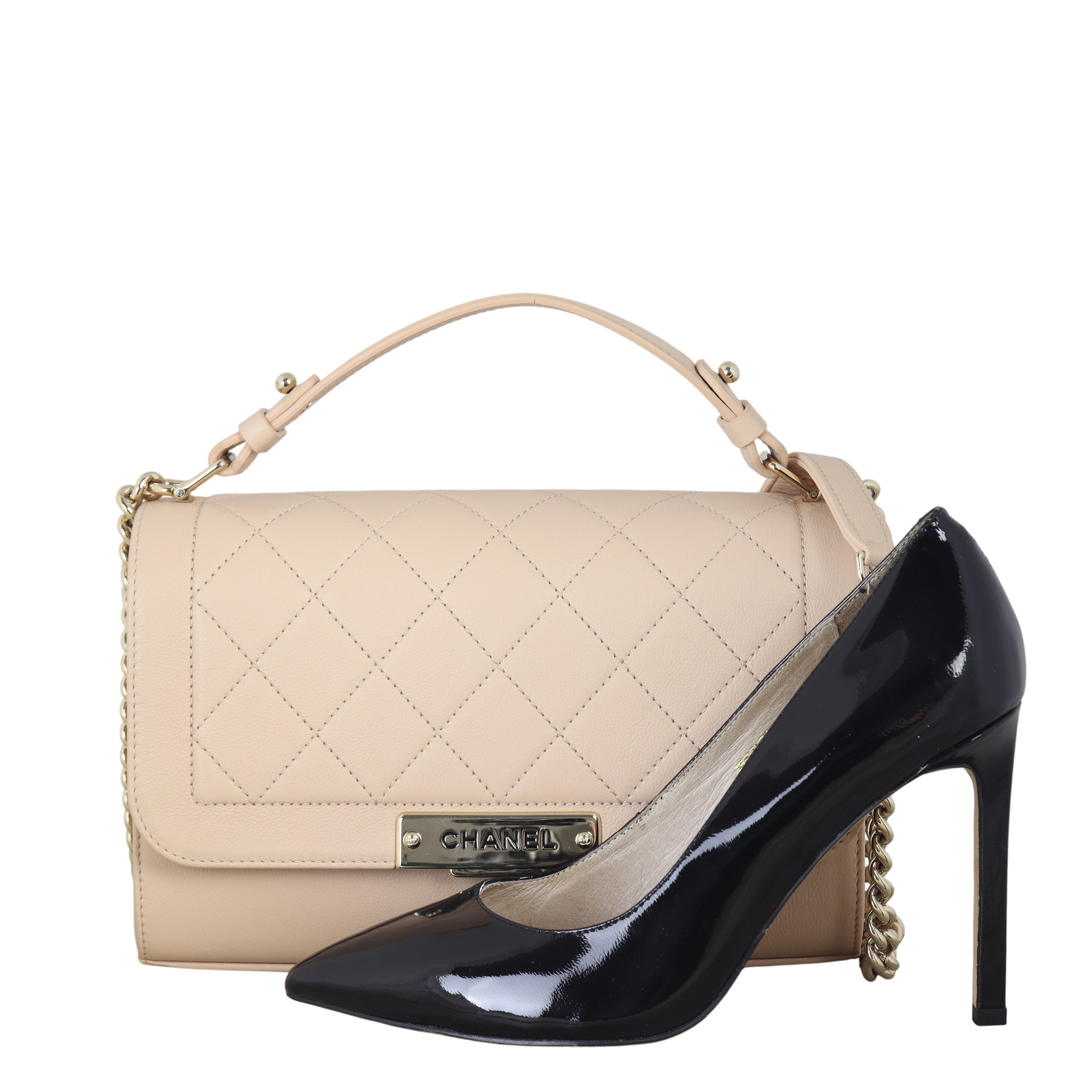 Chanel Label Click Flap Bag