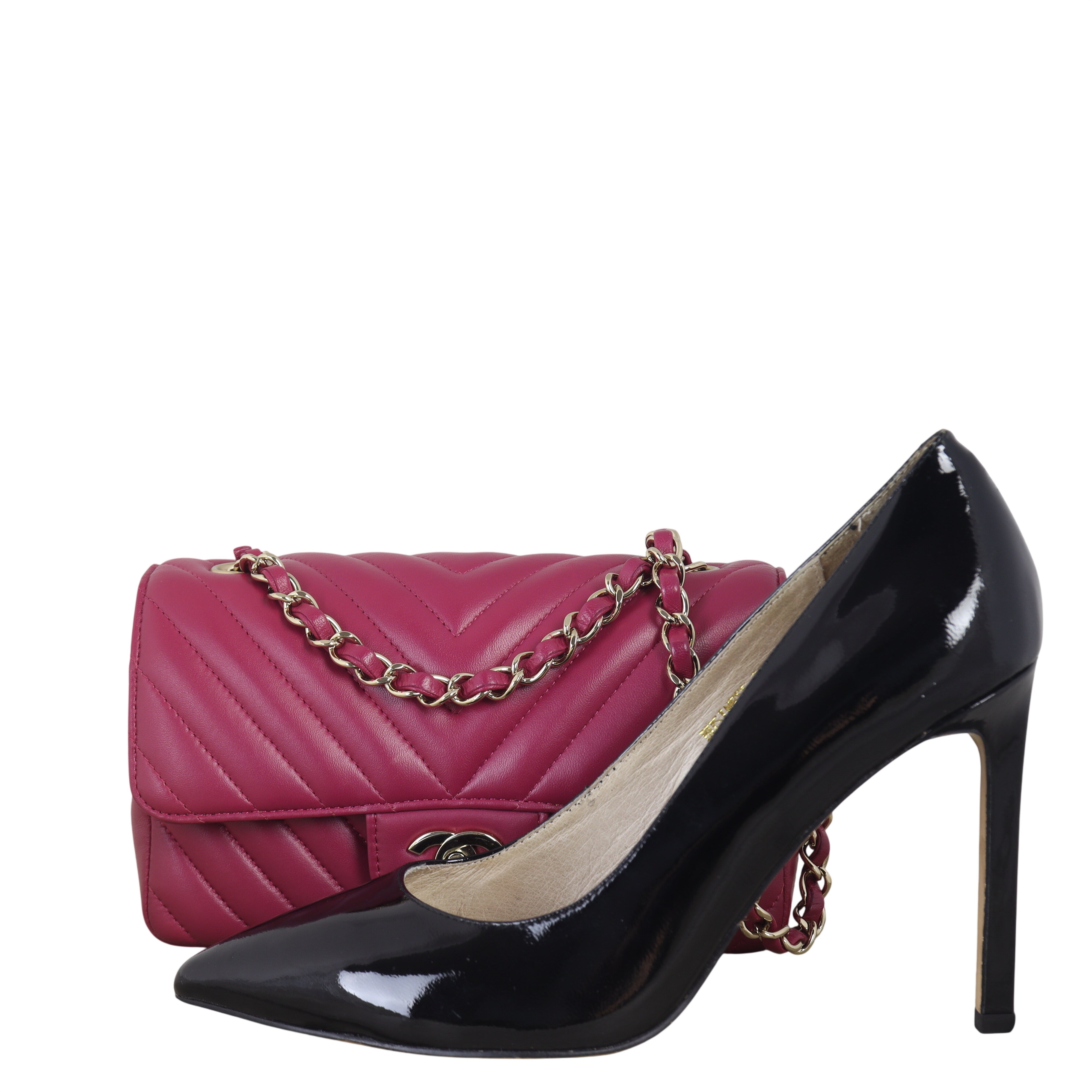 Chanel Classic Flap Mini Rectangular Bag Chevron Lambskin