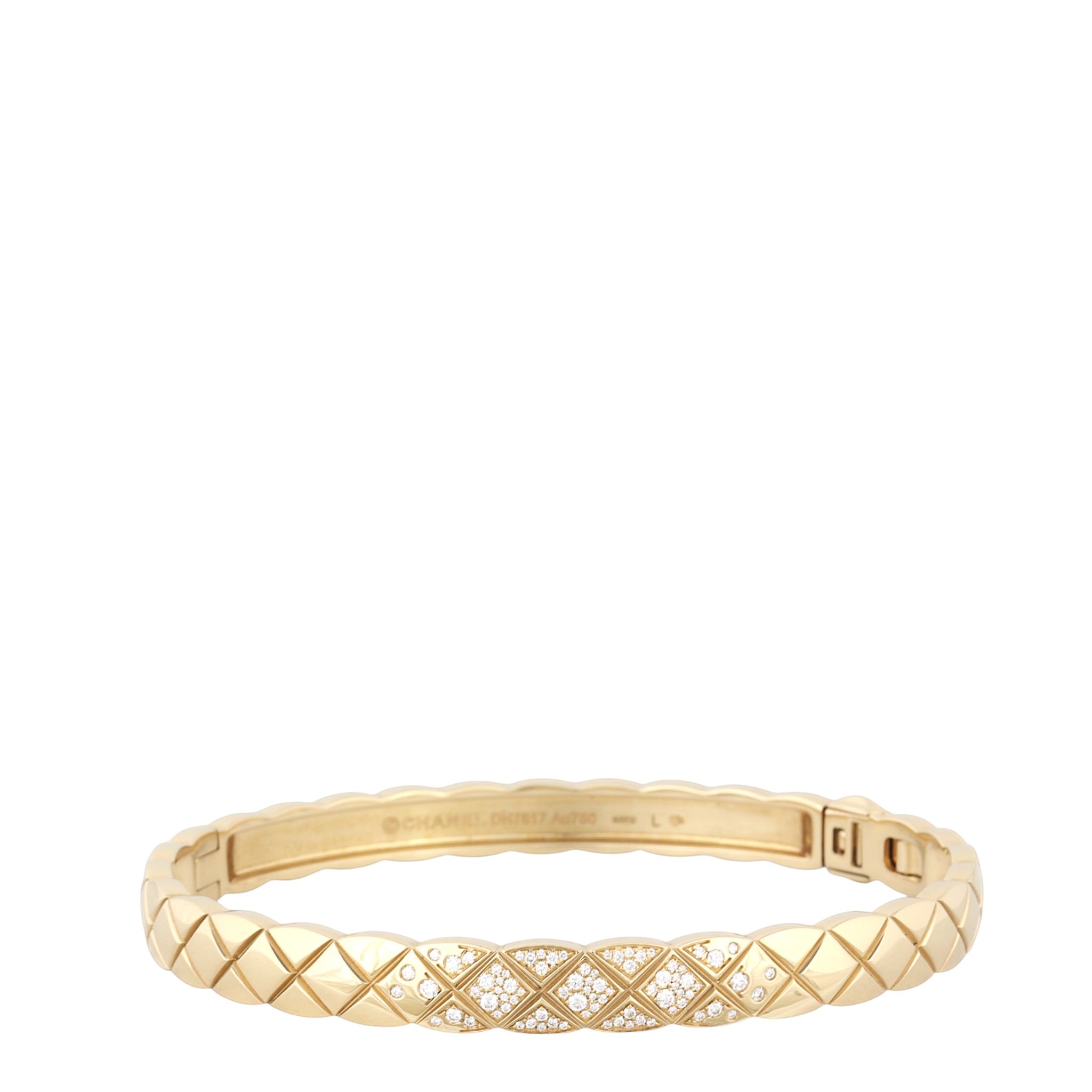 Chanel Coco Crush Diamond Bracelet 18k Yellow Gold