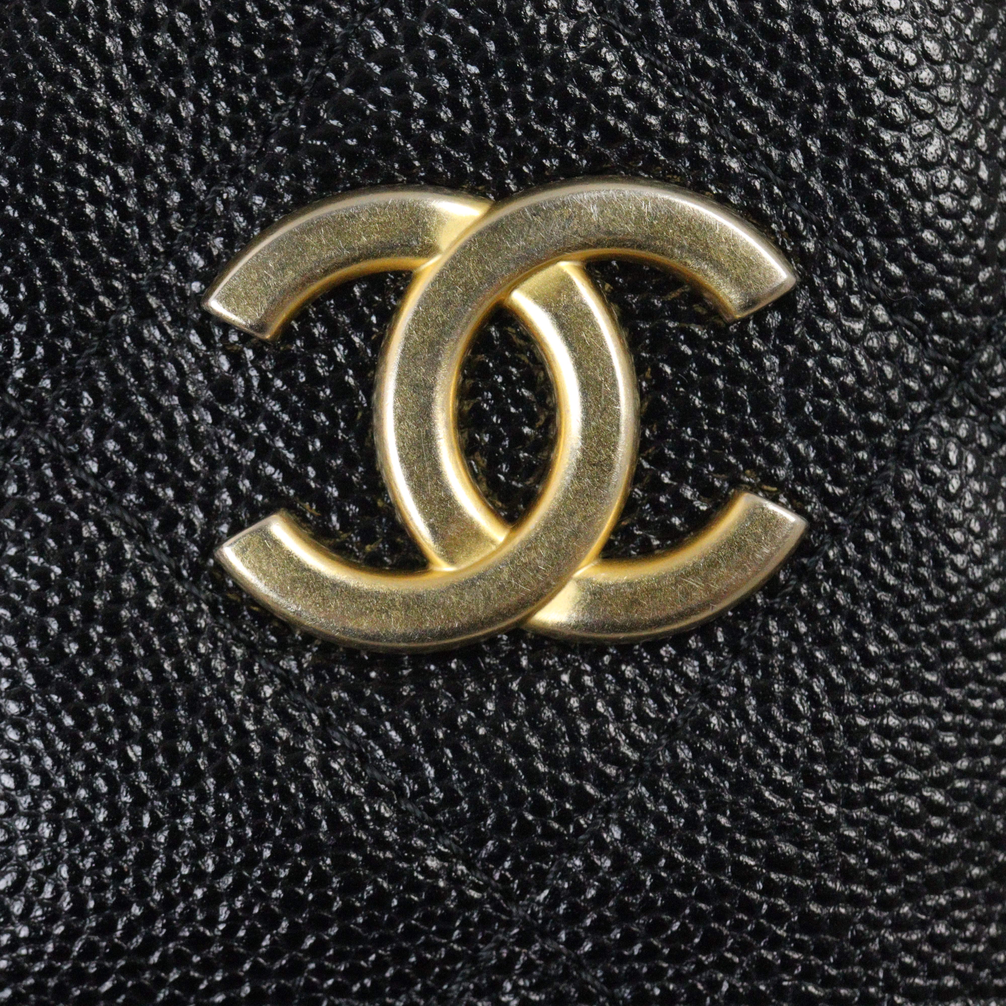 Chanel CC Trapezoid Chain Shopping Tote Small