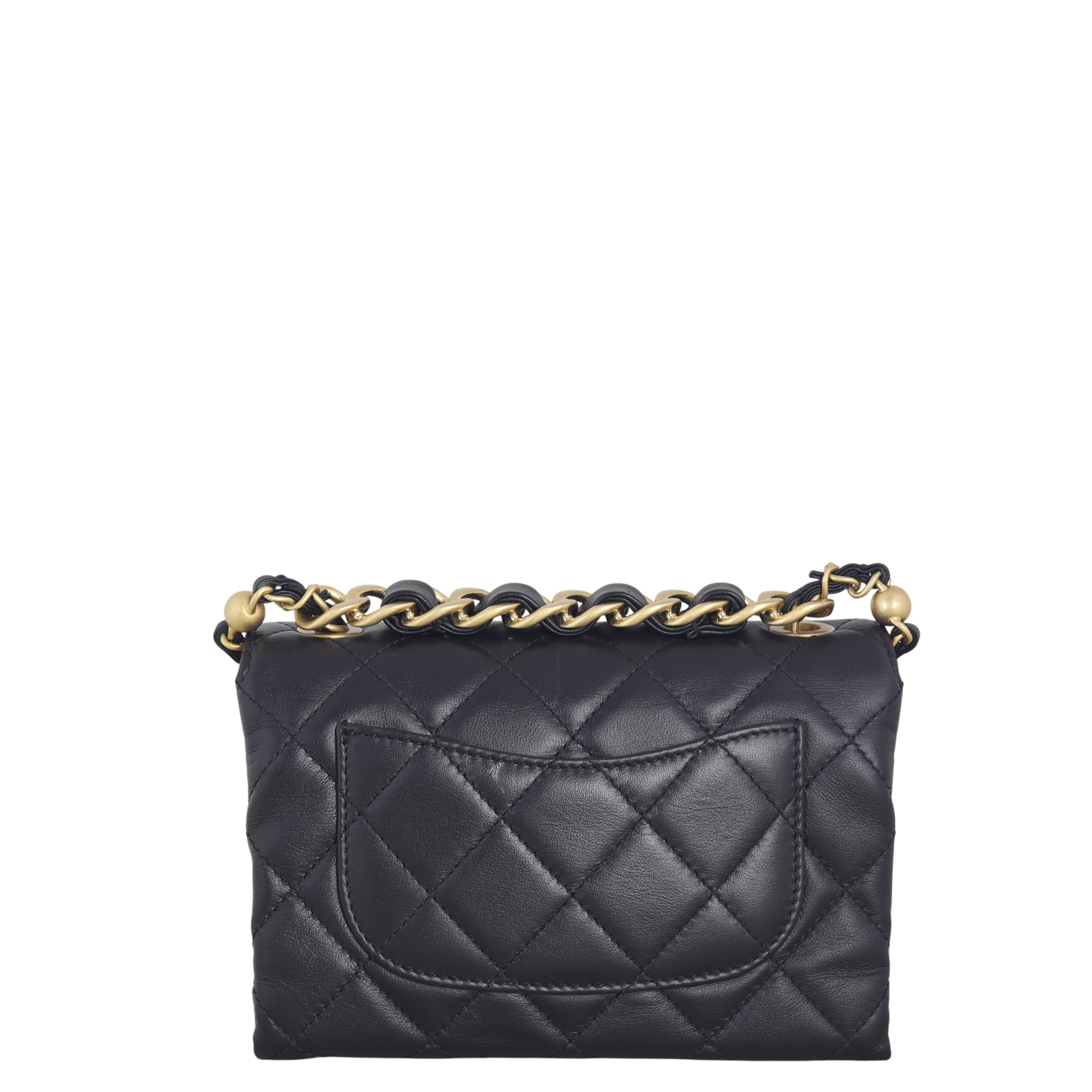 Chanel Chain Bar Top Handle Flap Bag