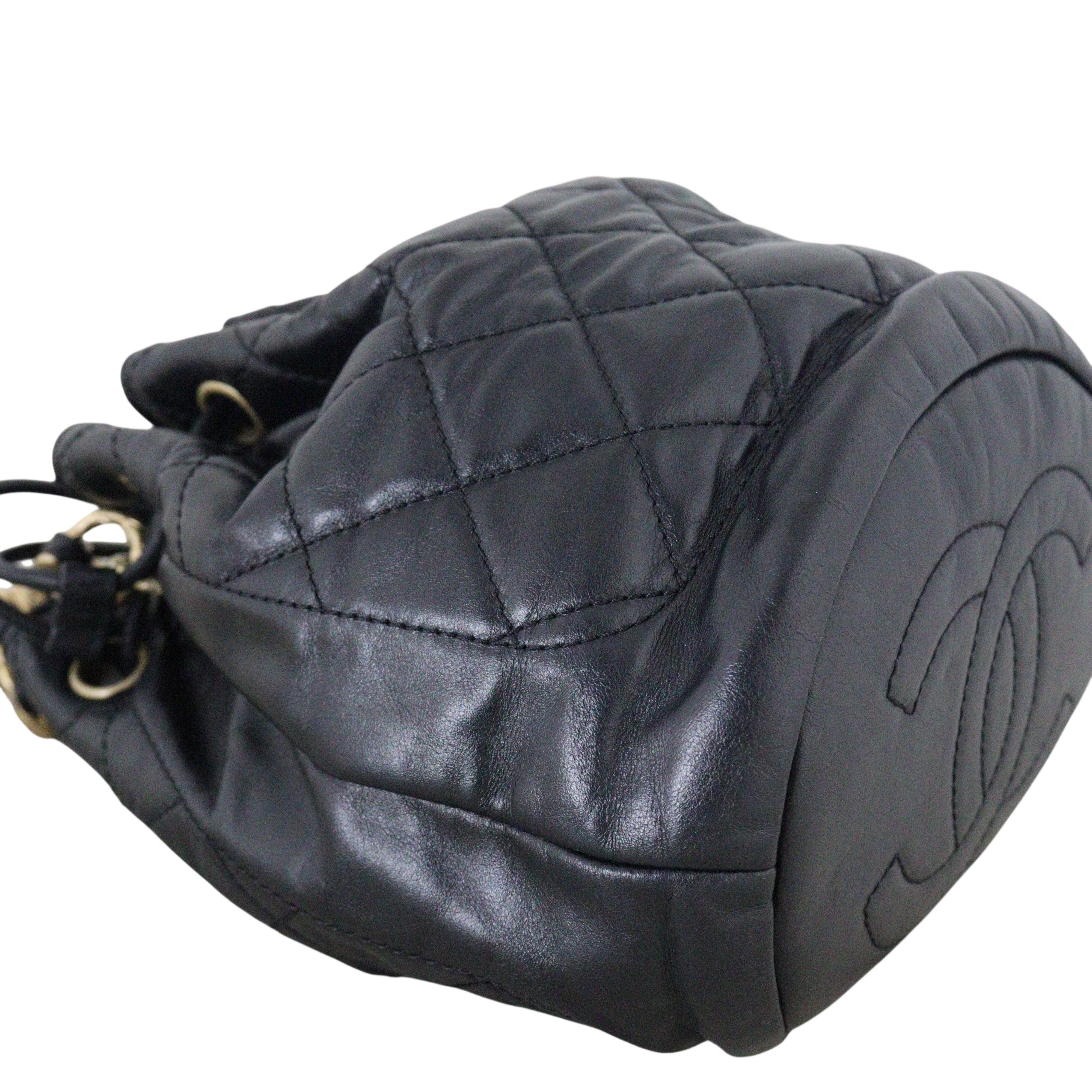 Chanel CC Drawstring Bucket Bag
