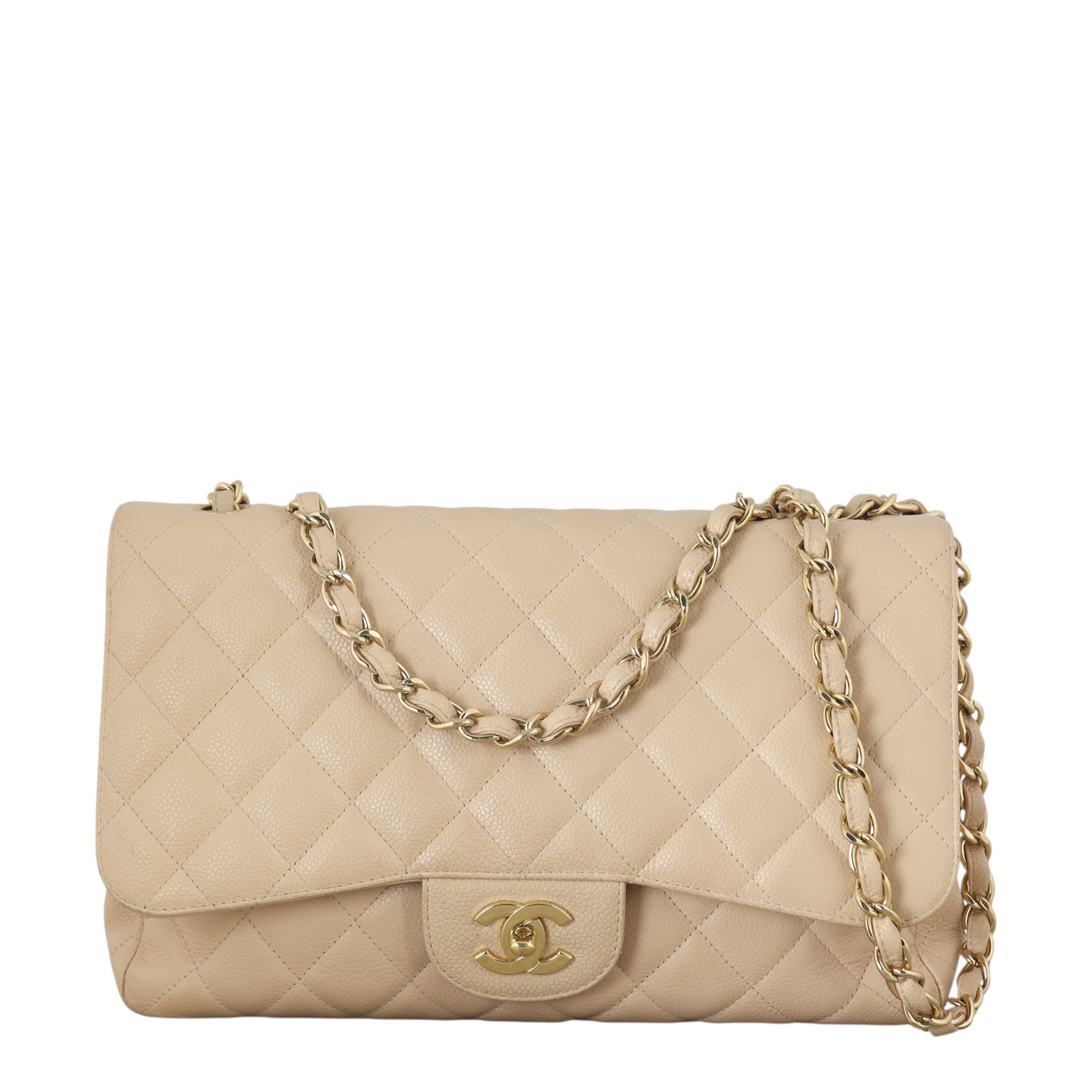Chanel Classic Single Flap Jumbo Caviar