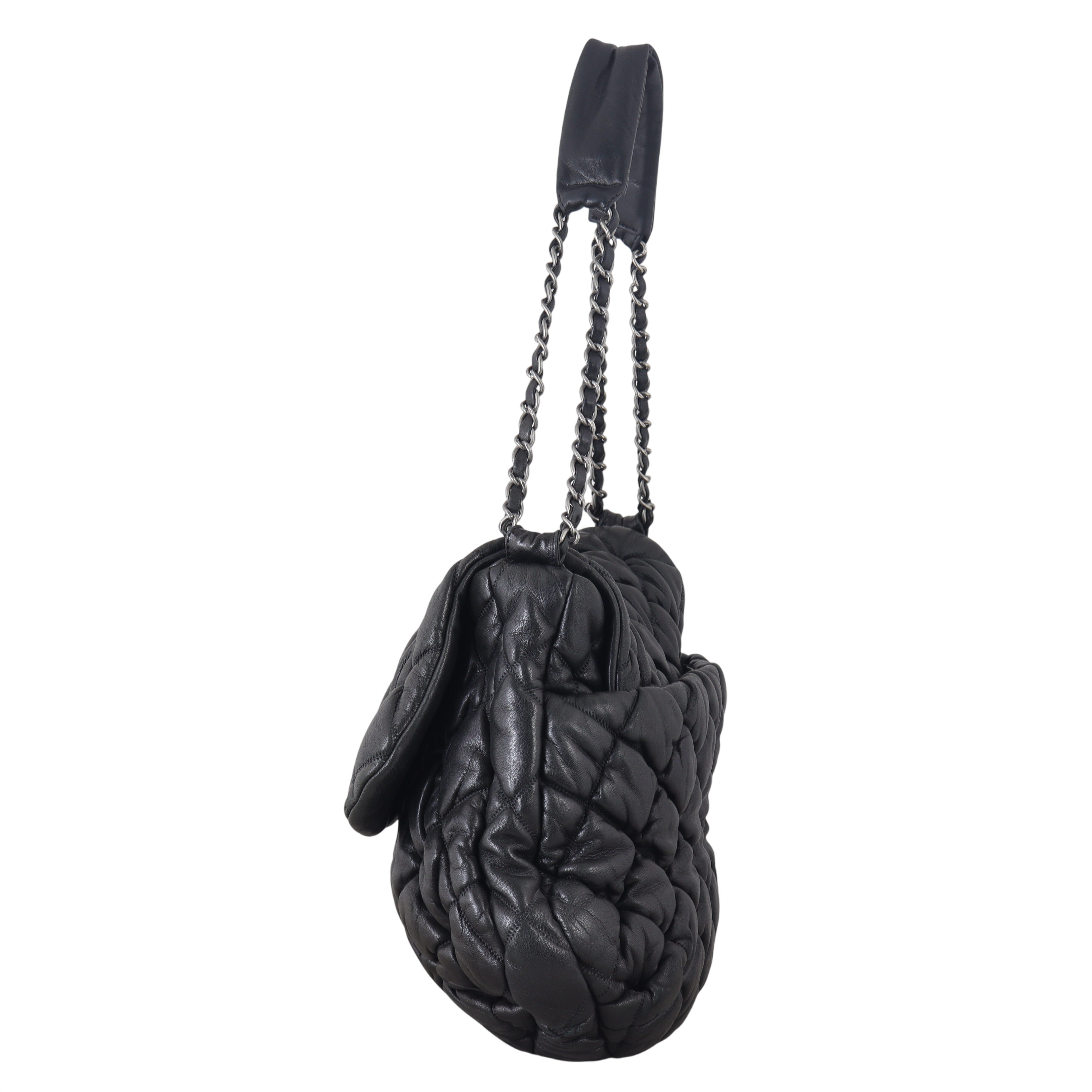 Chanel Bubble Quilt Accordion Flap Bag