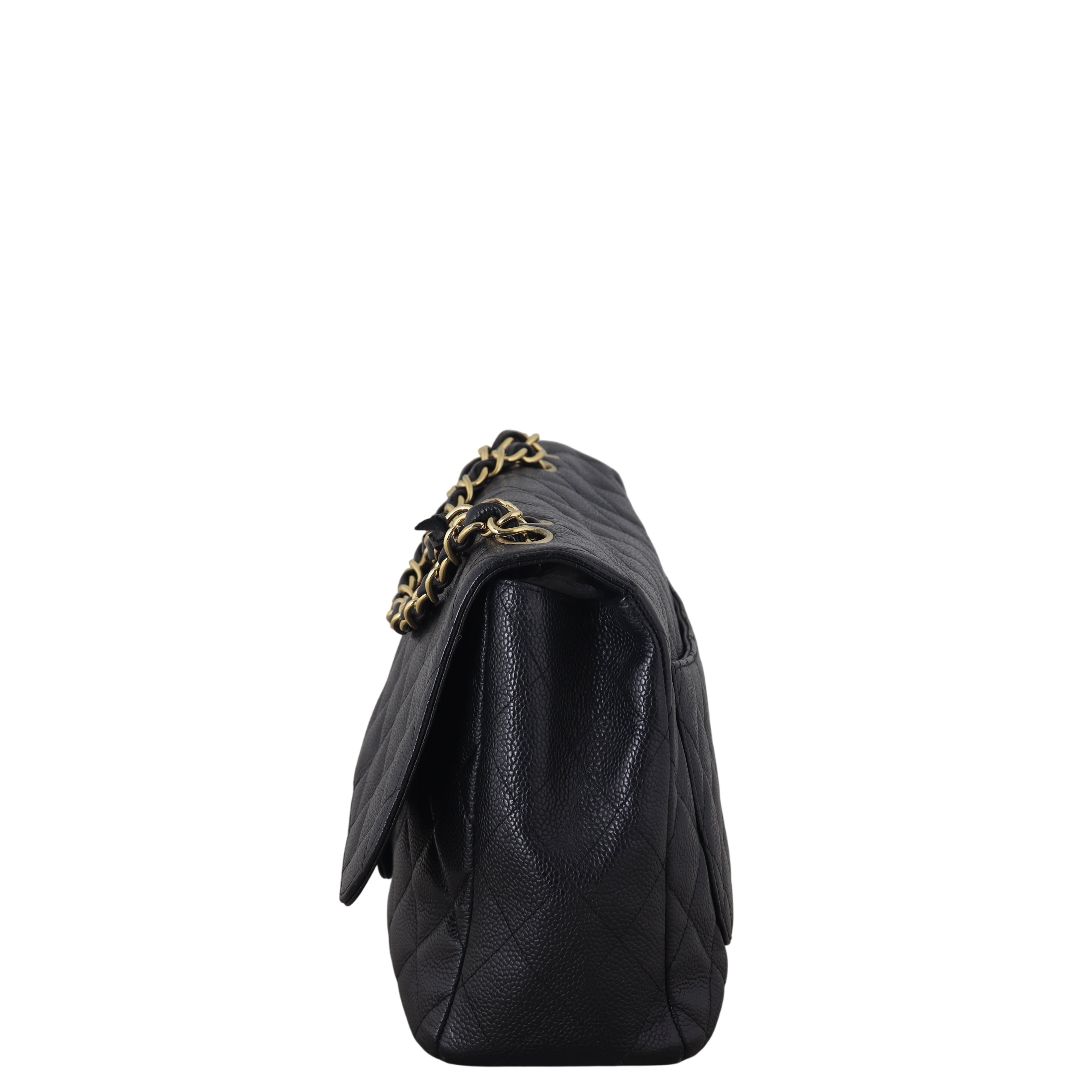 Chanel Classic Single Flap Jumbo Caviar